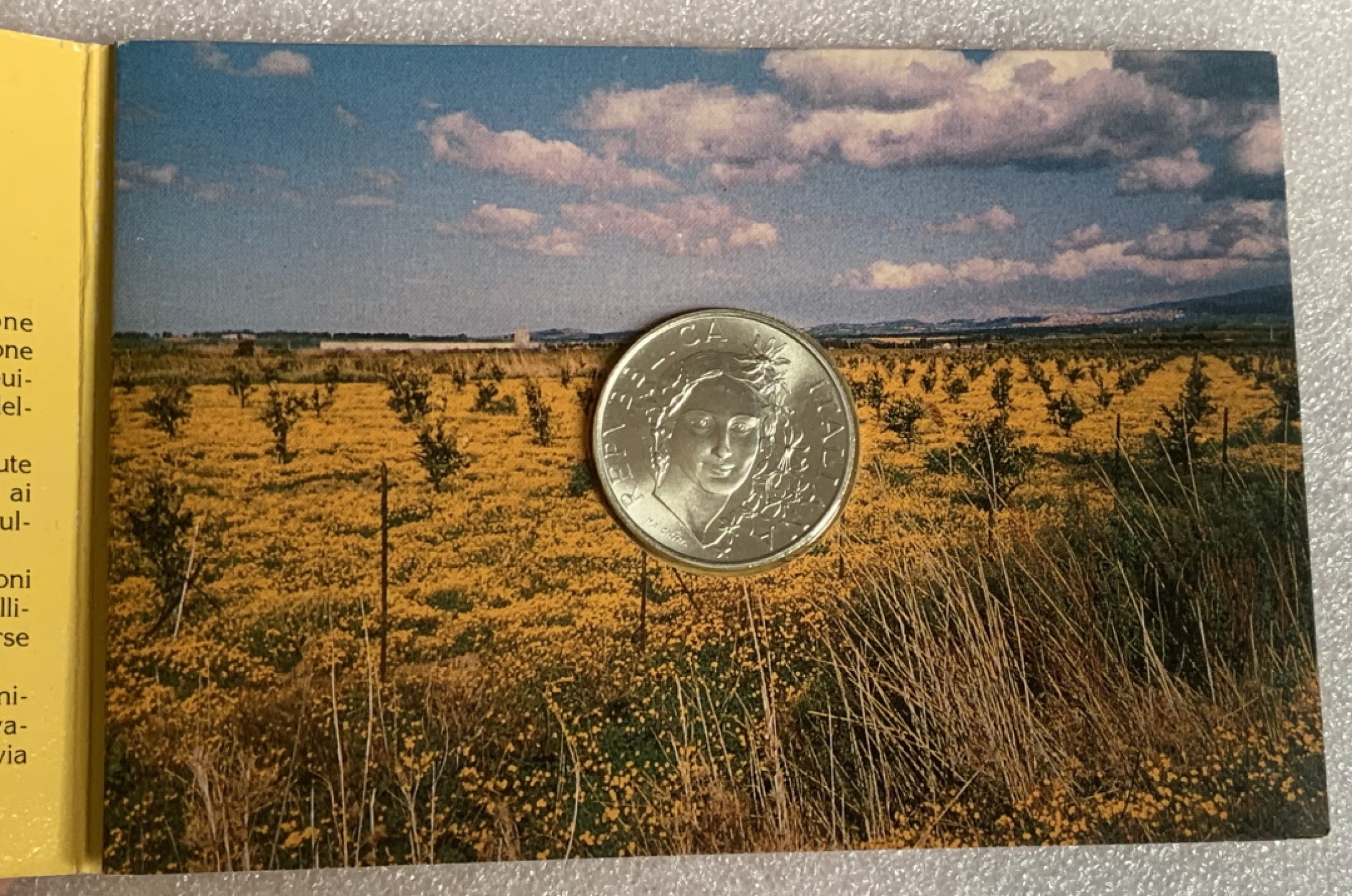 瓶子🏺第89期拍卖会 意大利1993年动植物系列500里拉女神纪念银币  原卡封