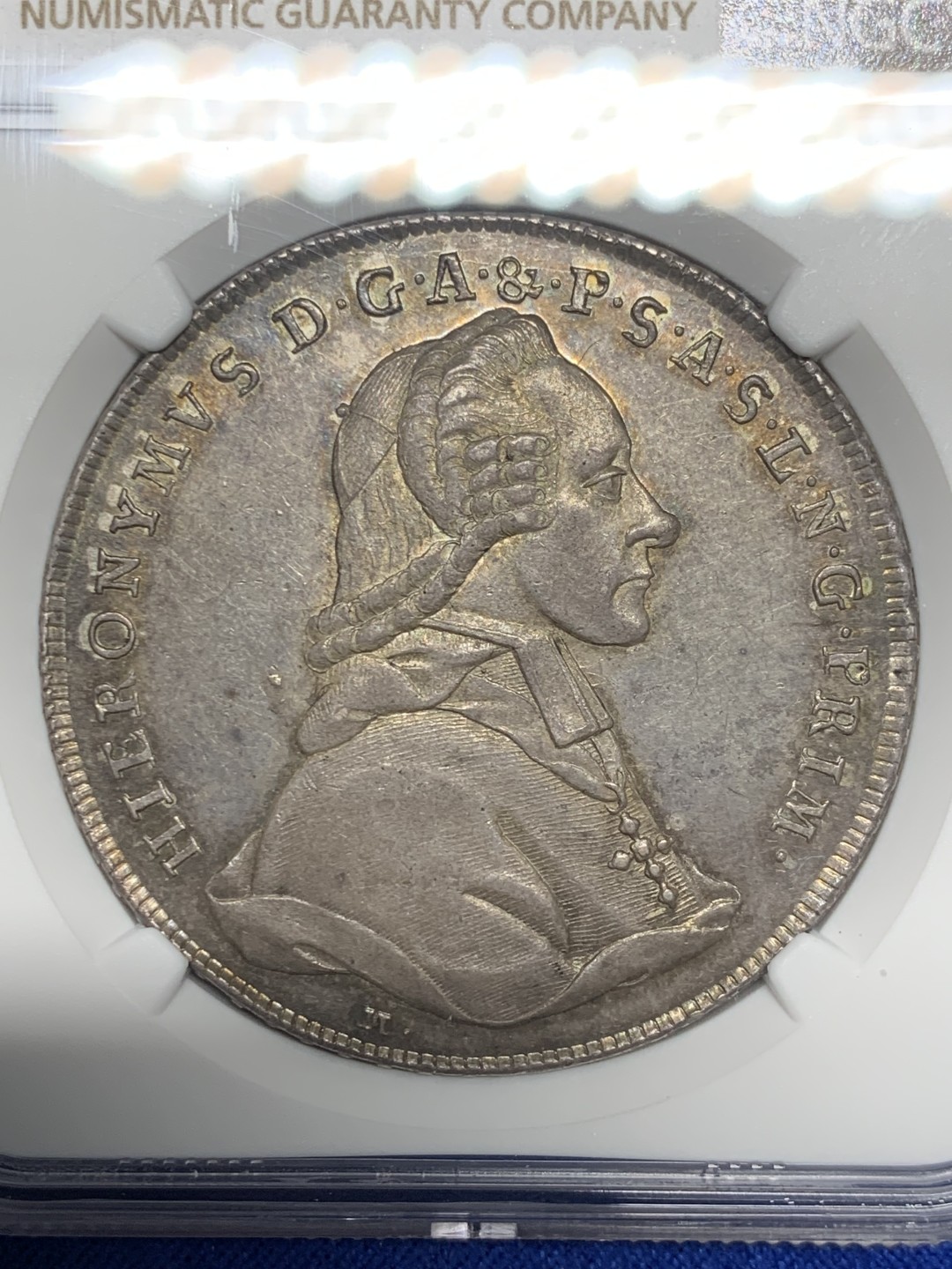 欢迎参加《竞宝斋》五一特拍-第161场-周日，周一 2场 NGC-MS62 冠军分 奥地利萨尔茨堡 1778年1泰勒 大银币