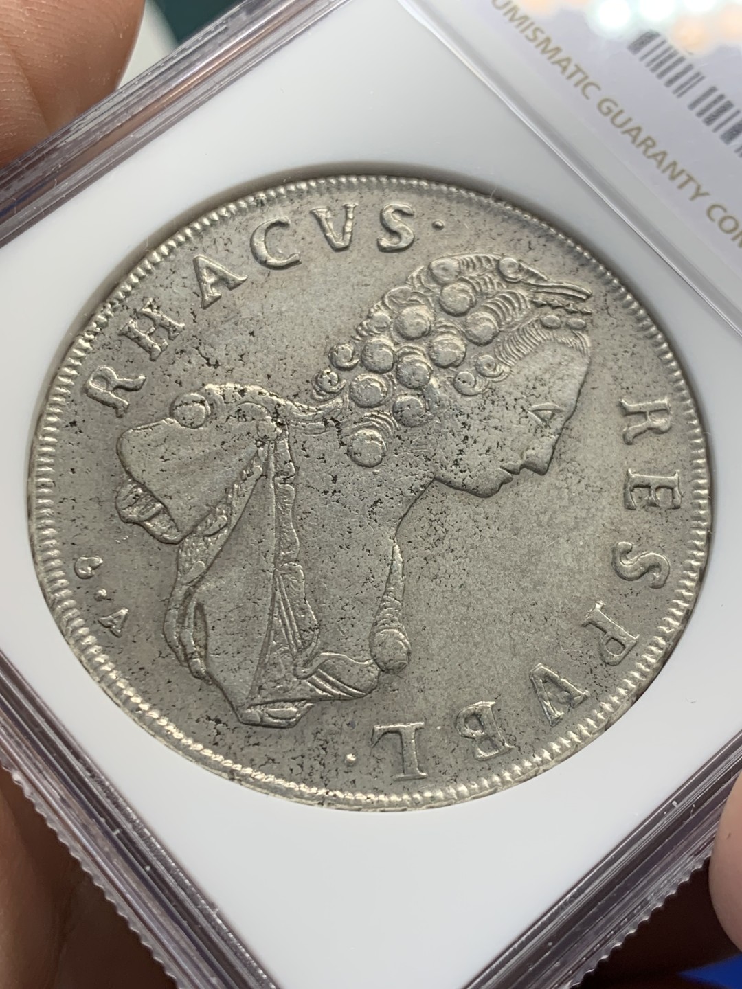 欢迎参加《竞宝斋》五一特拍-第161场-周日，周一 2场 NGC AUD 拉古萨 1794  大奶妈  高点清晰状态极佳 稀有品种