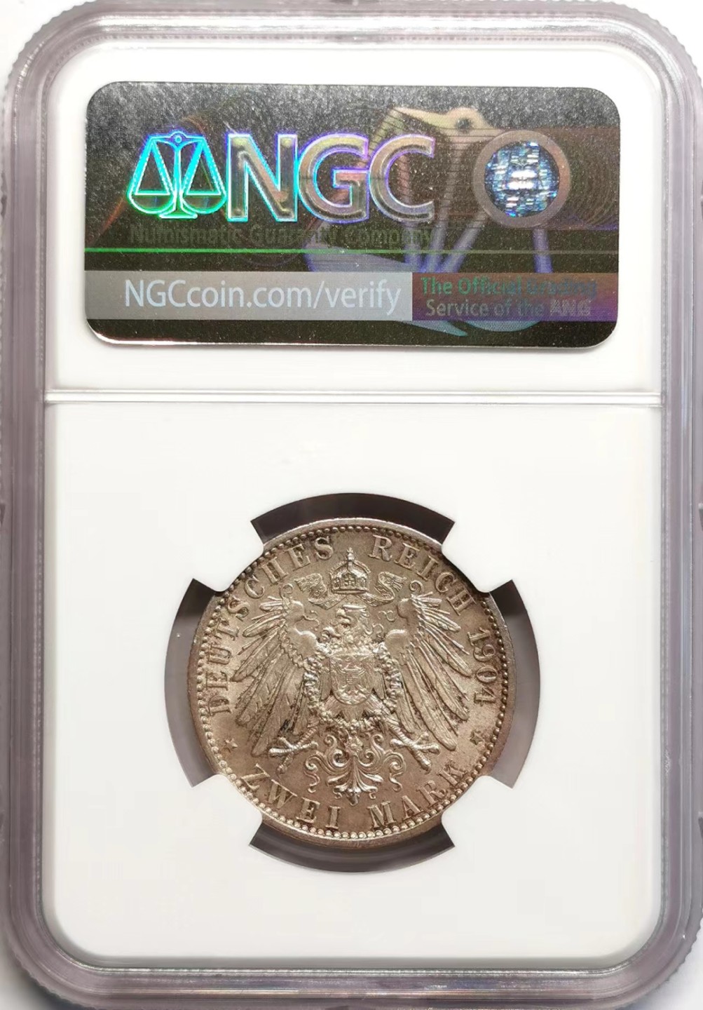 凡希社世界钱币微拍第二百三十七期 1904梅克伦堡什未林2马克NGC-MS65