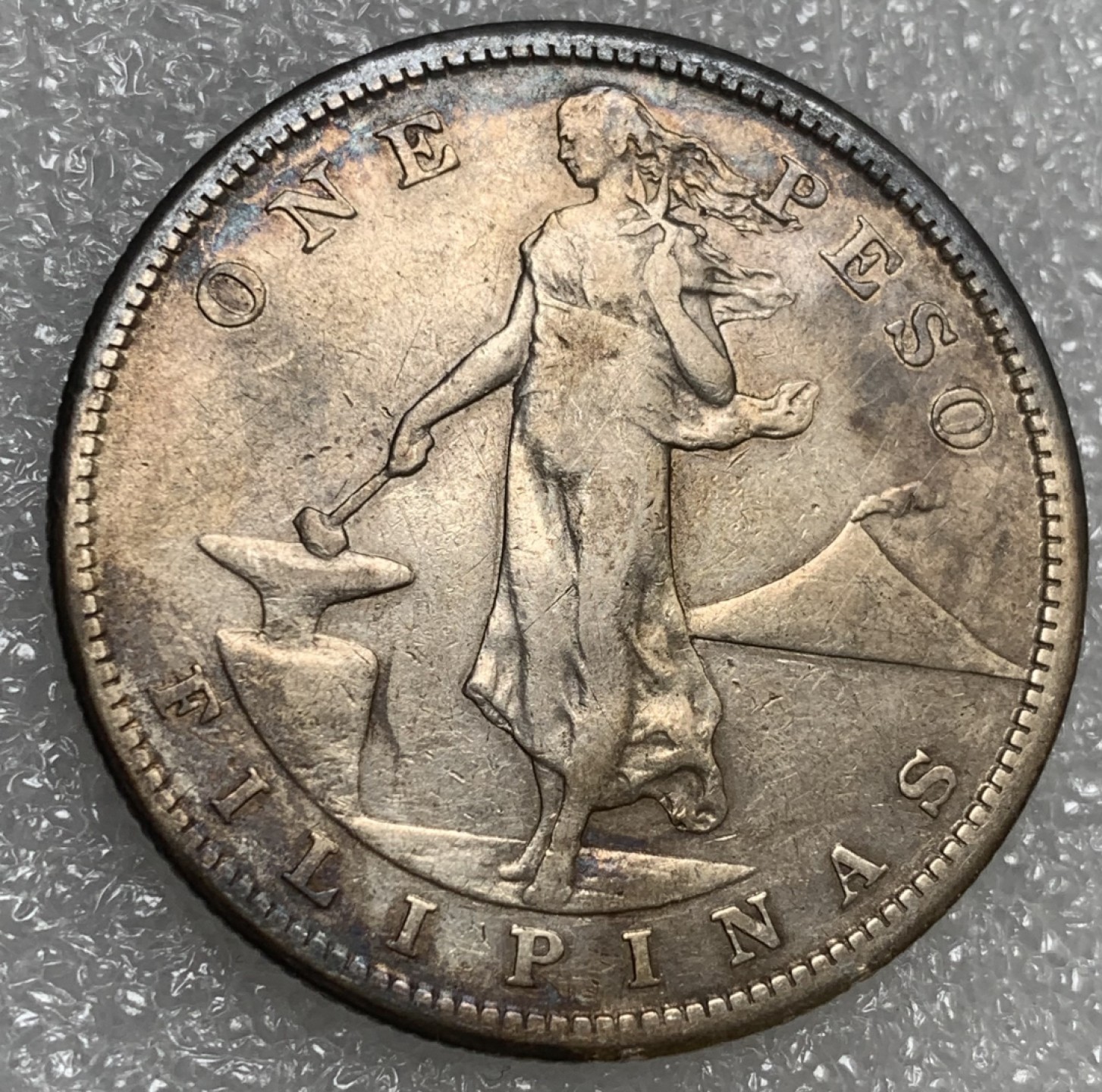 瓶子🏺第89期拍卖会 美属菲律宾1907年1比索银币  20克