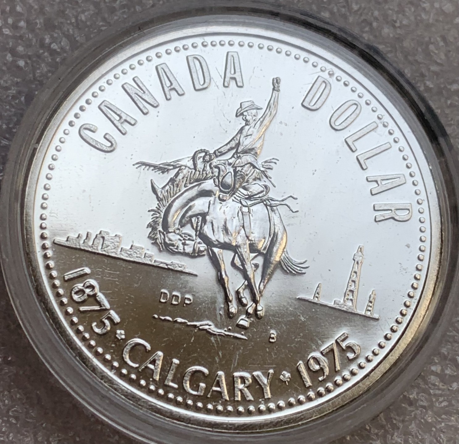 瓶子🏺第89期拍卖会 英属加拿大 1974年1元 银币 卡尔加里百年