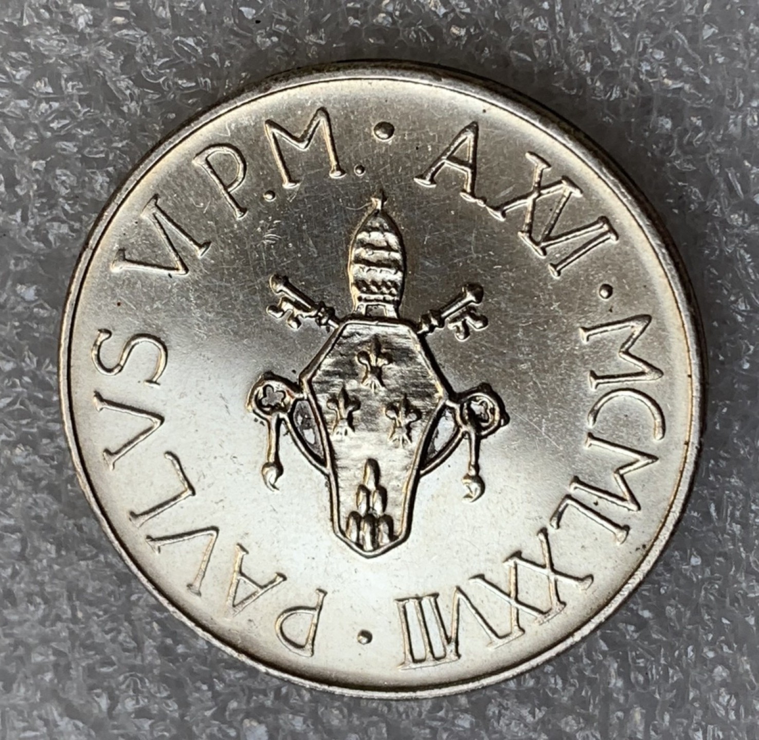 瓶子🏺第89期拍卖会 梵蒂冈1978年500里拉银币  耶稣乘舟纪念银币 保禄六世