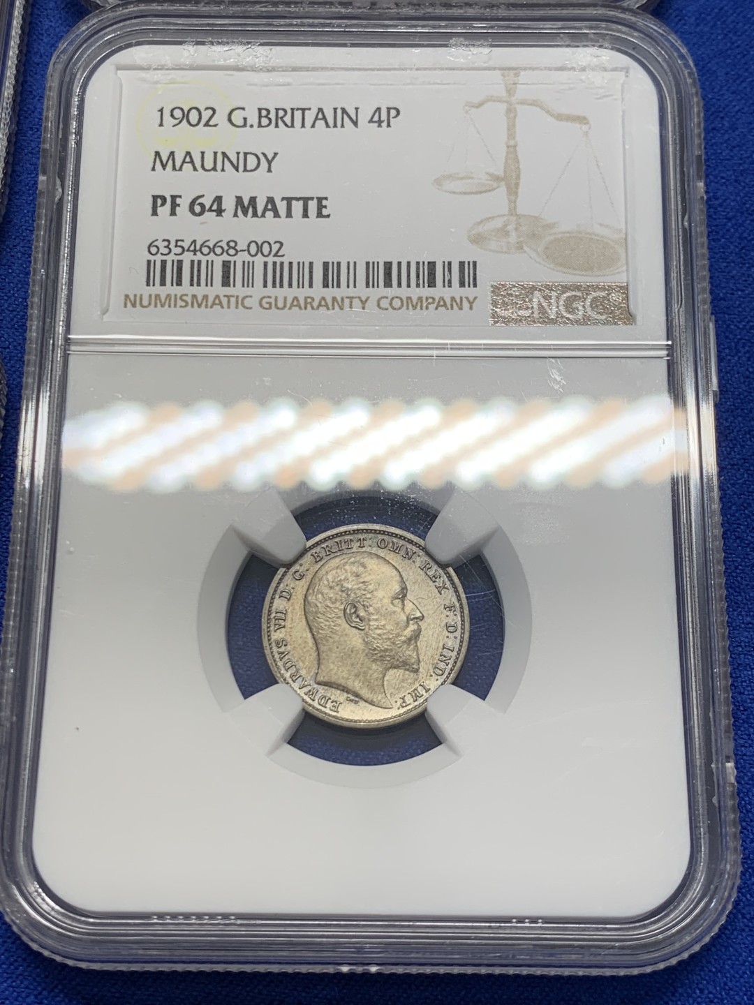 欢迎参加《竞宝斋》五一特拍-第161场-周日，周一 2场 NGC-PF61~64MATTE 英国 1902  爱德华七世 濯足币全套银币 包浆好 MATTE 难得