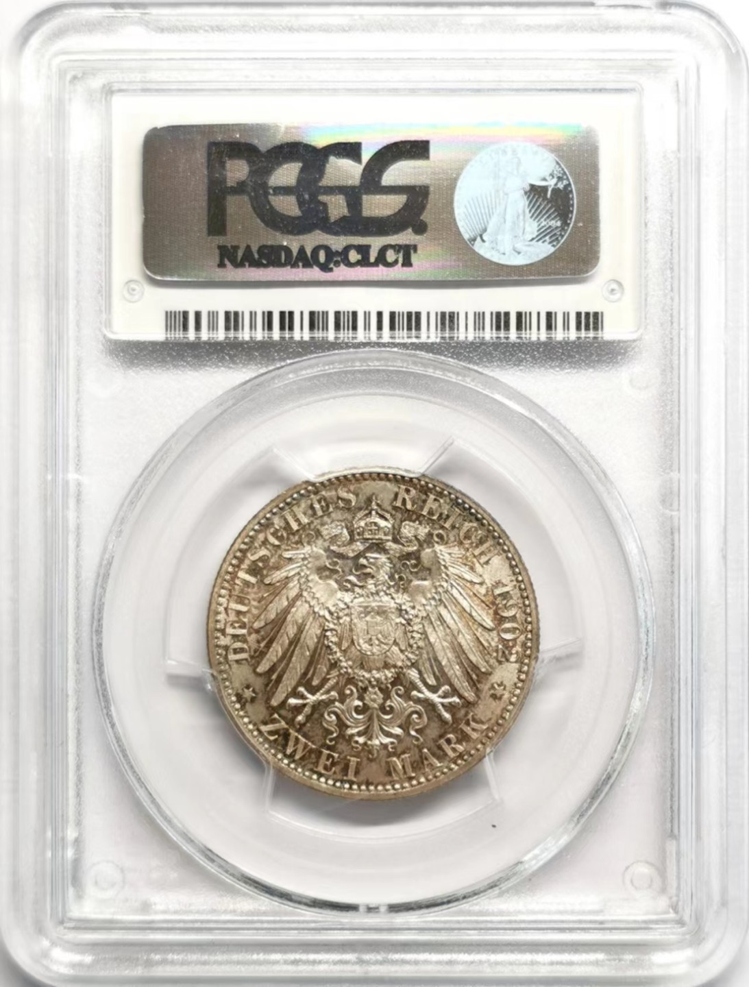 凡希社世界钱币微拍第二百三十七期 1902巴登纪念2马克PCGS-MS66
