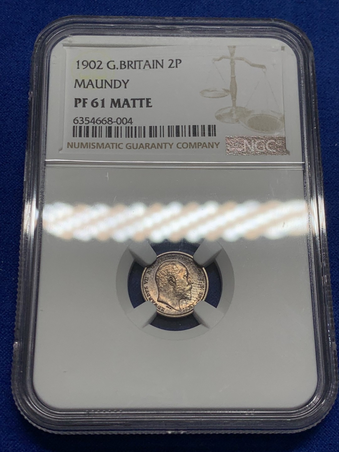 欢迎参加《竞宝斋》五一特拍-第161场-周日，周一 2场 NGC-PF61~64MATTE 英国 1902  爱德华七世 濯足币全套银币 包浆好 MATTE 难得