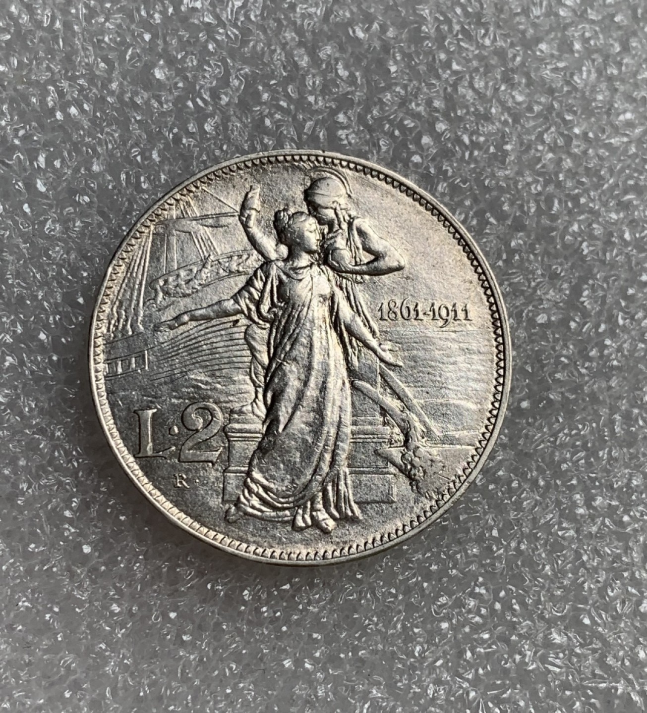 瓶子🏺第89期拍卖会 意大利硬币1911年建国五十周年2里拉纪念银币