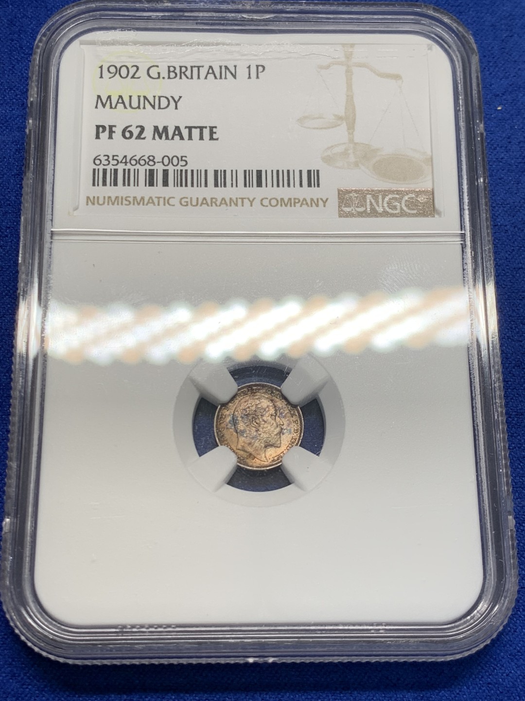 欢迎参加《竞宝斋》五一特拍-第161场-周日，周一 2场 NGC-PF61~64MATTE 英国 1902  爱德华七世 濯足币全套银币 包浆好 MATTE 难得