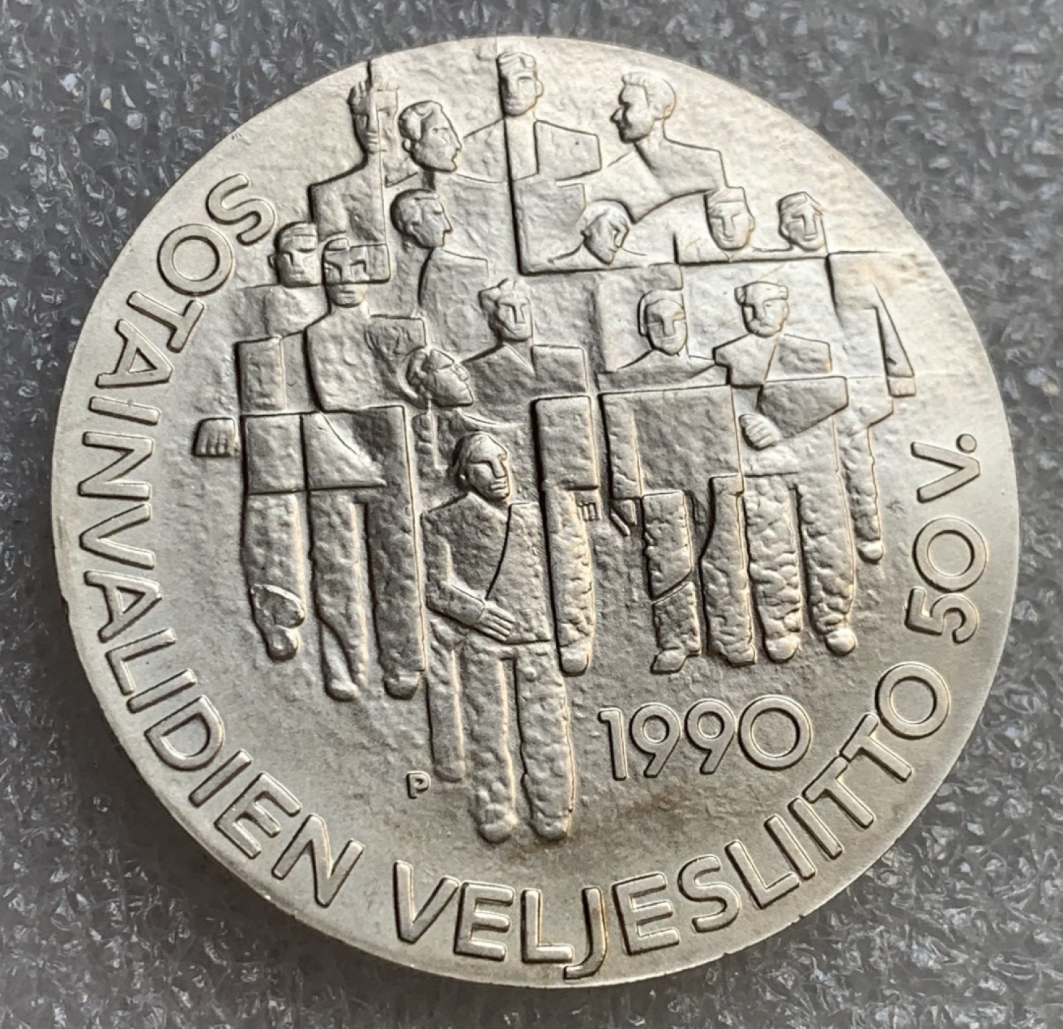 瓶子🏺第89期拍卖会 芬兰 1990年100马克纪念银币 残疾退伍军人组织50年 北欧旖旎风光