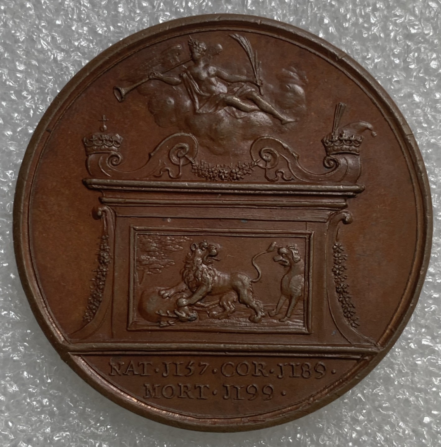 瓶子🏺第89期拍卖会 高浮雕英国1830年历届国王逝世纪念大铜章（7）