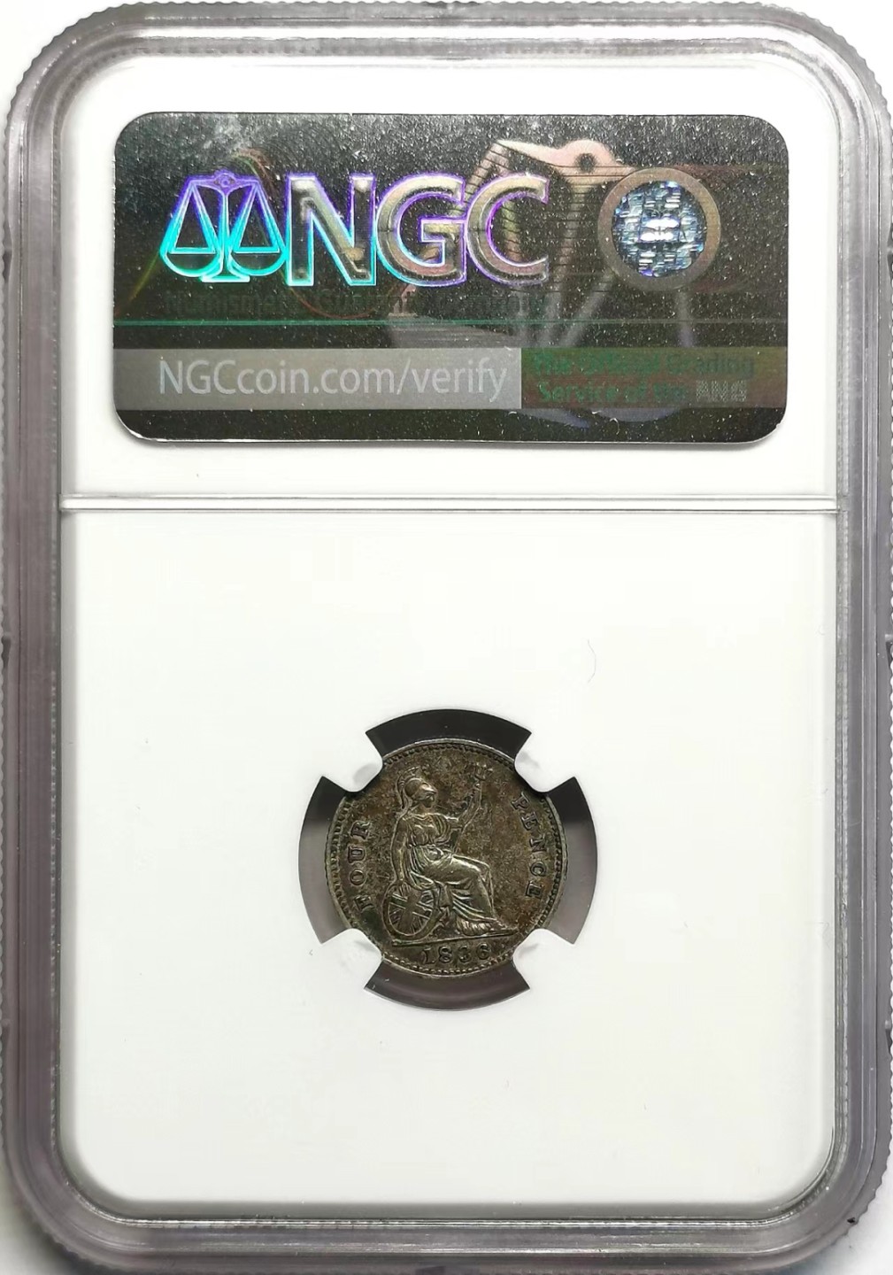 凡希社世界钱币微拍第二百三十七期 1936威廉四世4便士银币NGC-AU55