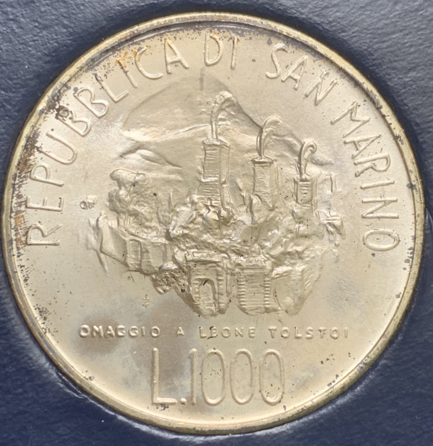 瓶子🏺第89期拍卖会 圣马力诺1978年1000里拉银币  原封