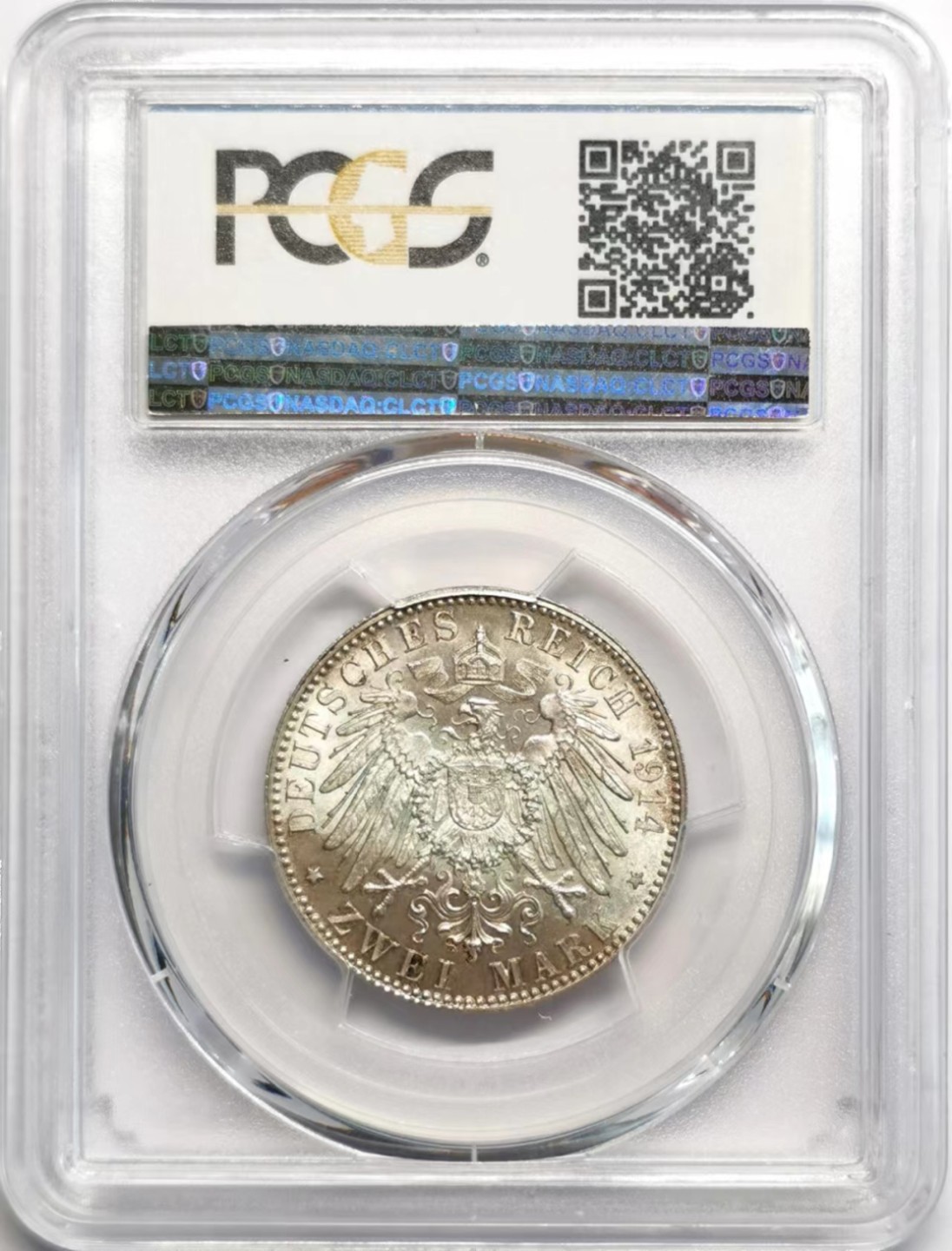 凡希社世界钱币微拍第二百三十七期 1914巴伐利亚2马克PCGS-MS65