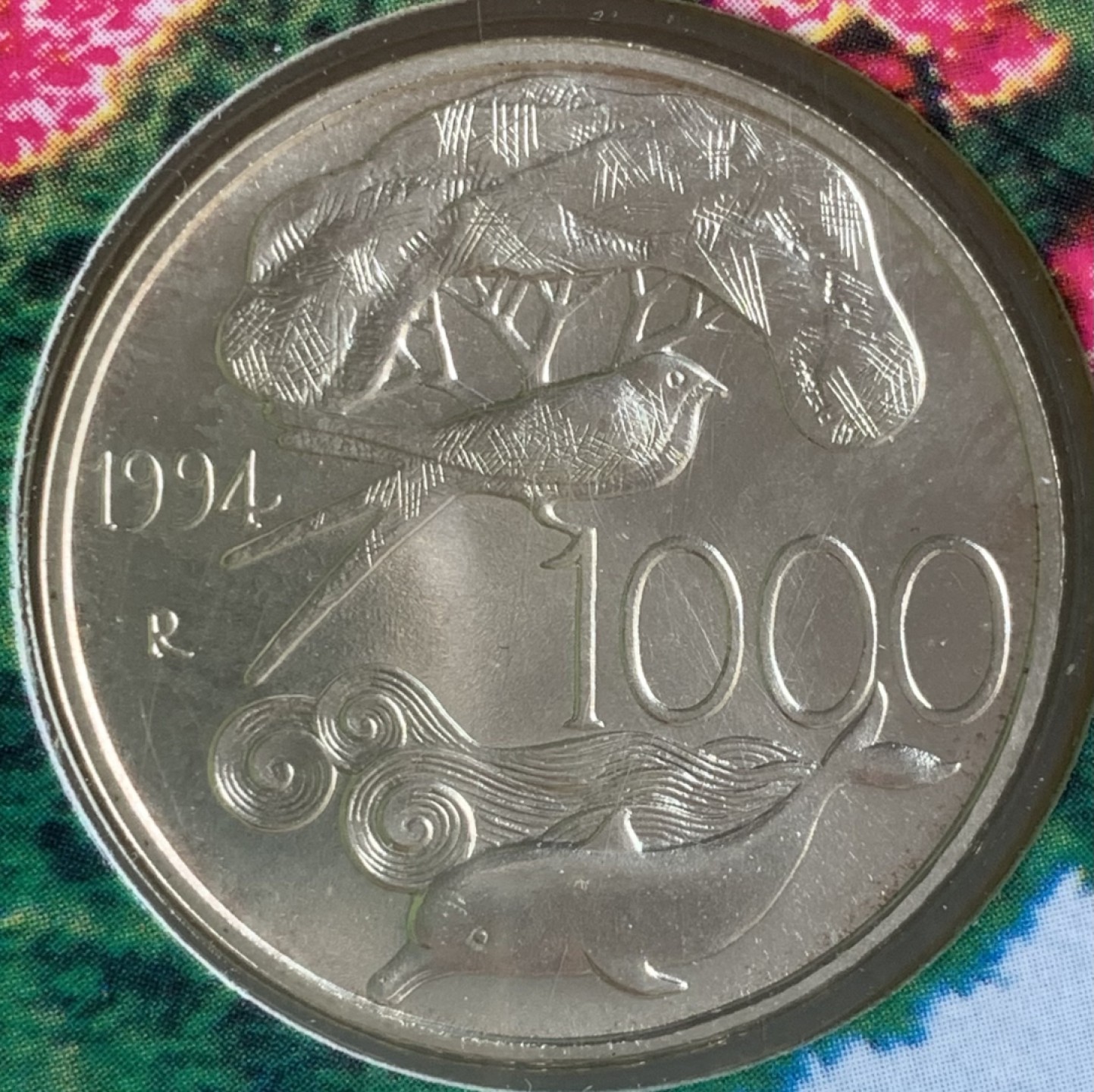 瓶子🏺第89期拍卖会 意大利1994年1000里拉银币原封