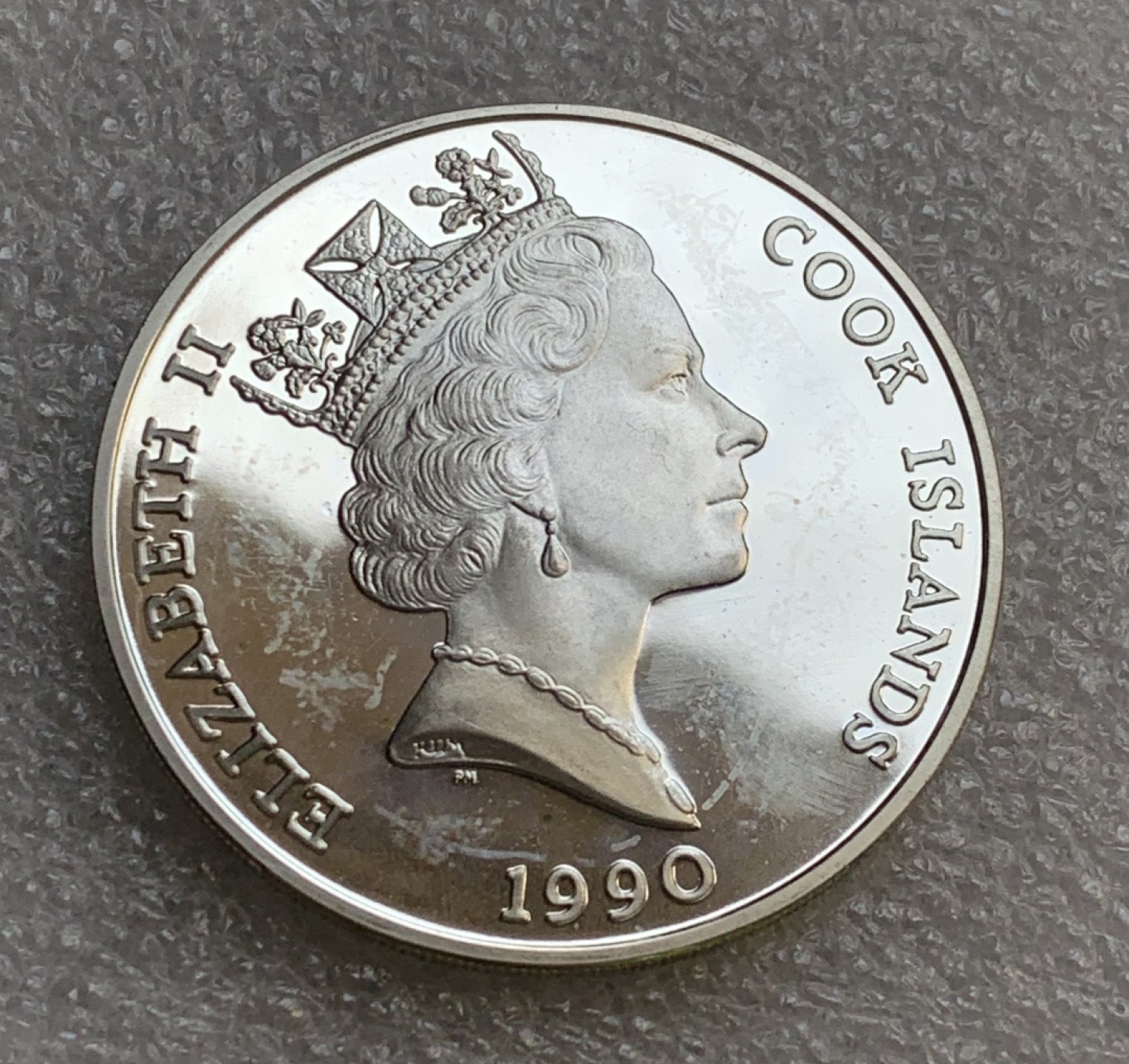瓶子🏺第89期拍卖会 库克群岛50元银币 1990年版 Proof精制币