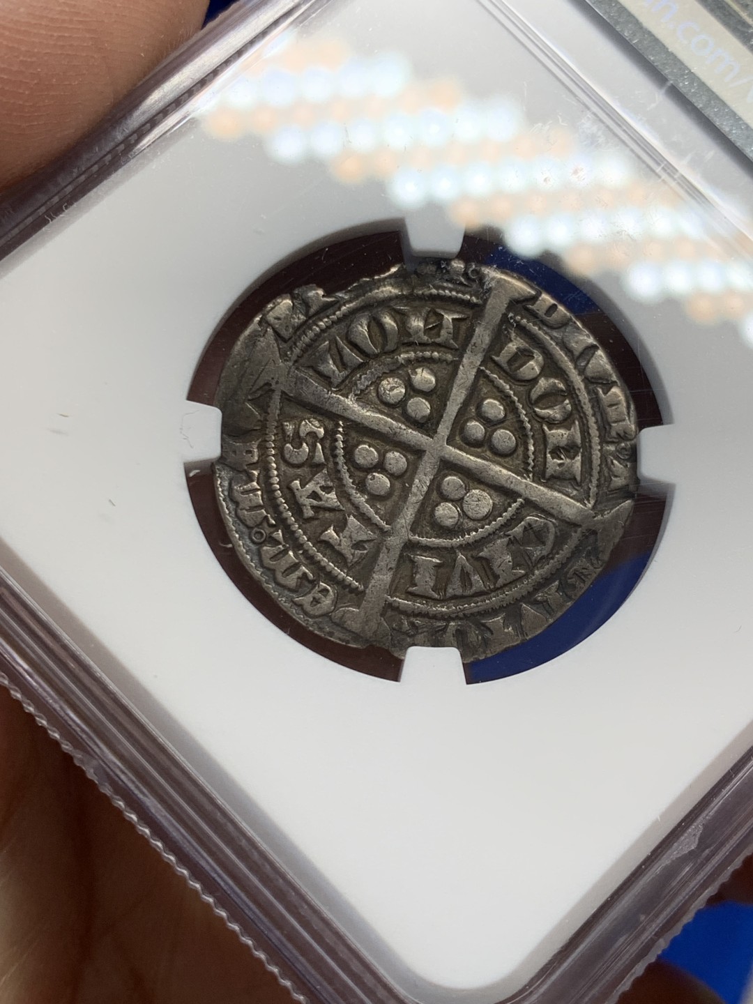 欢迎参加《竞宝斋》五一特拍-第161场-周日，周一 2场 NGC-VF35 英国 英格兰1461年 爱德华四世 4便士银币 出分太难了