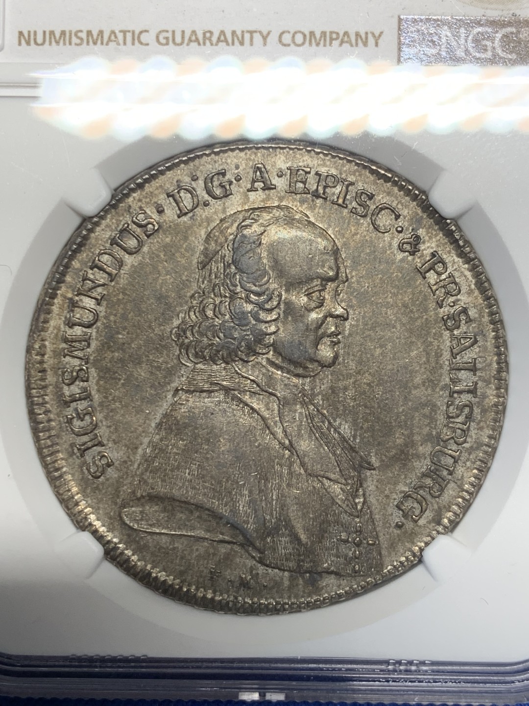 欢迎参加《竞宝斋》五一特拍-第161场-周日，周一 2场 NGC-AU58 亚军分 奥地利萨尔茨堡1757年1泰勒 大银币 少见品种