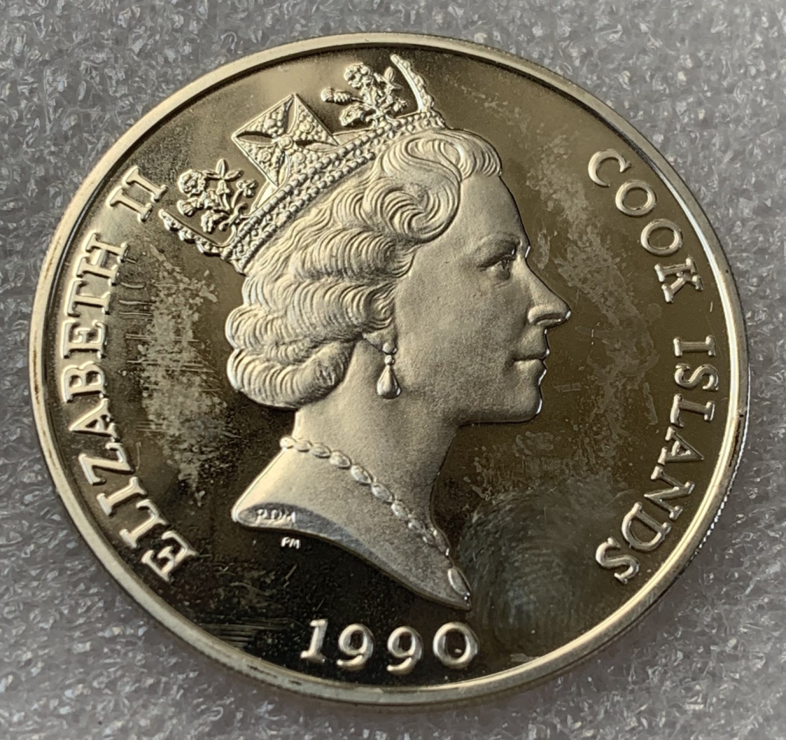 瓶子🏺第89期拍卖会 库克群岛1990年50元精制保护动物系列纪念银币 北美棕熊