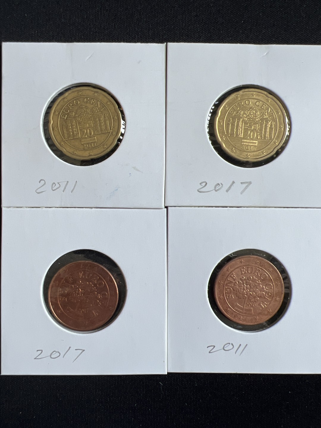 泡泡堂微拍第143幕硬币、明信片捡漏可累计专场👿👿，累计满二十元包邮，接受代拍业务 奥地利四枚