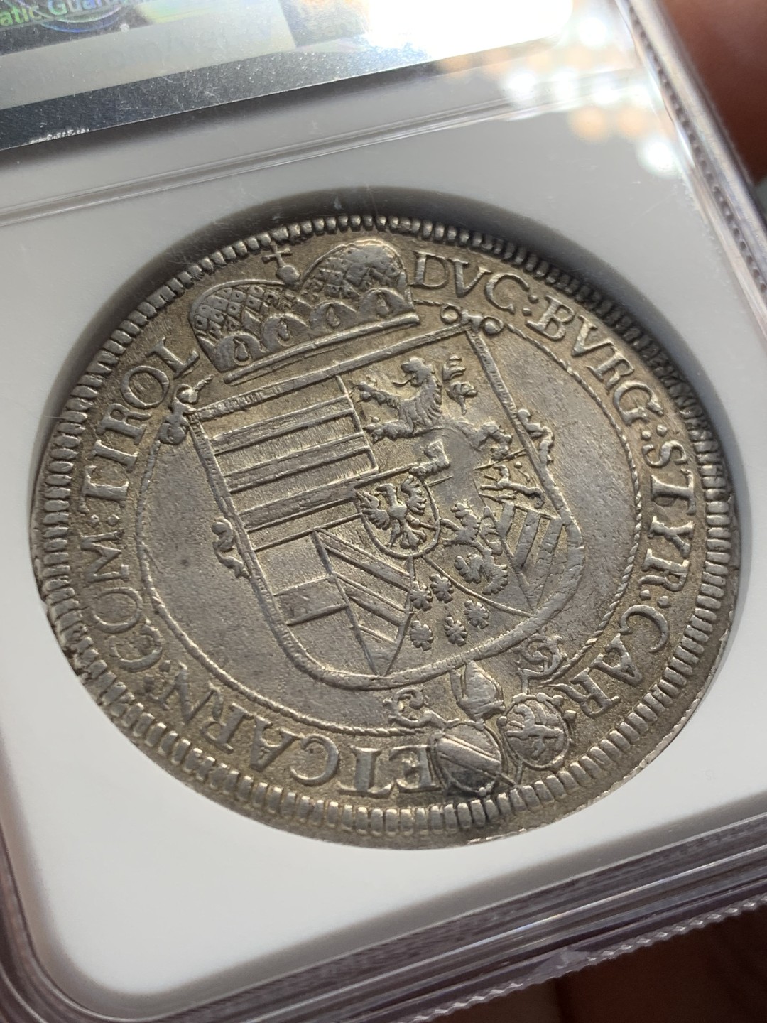 欢迎参加《竞宝斋》五一特拍-第161场-周日，周一 2场 NGC-MS61 神圣罗马帝国 奥地利哈尔厂 1620年 利奥波德五世1泰勒 冠军，状态佳，比常见1632年少得多的版本