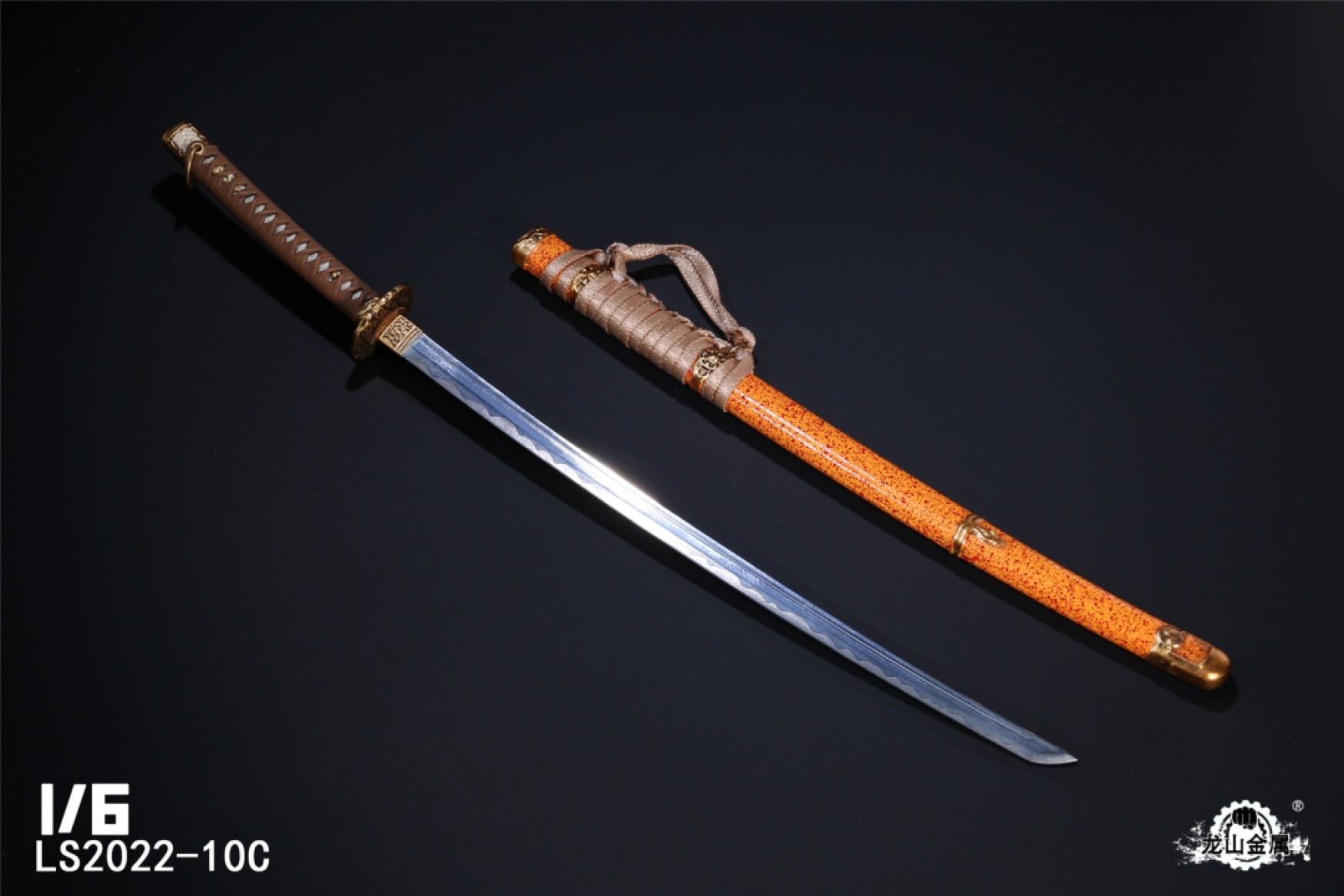 零元拍：龙山金属 1:6 兵人 压铸合金 日本武士 浪人 太刀