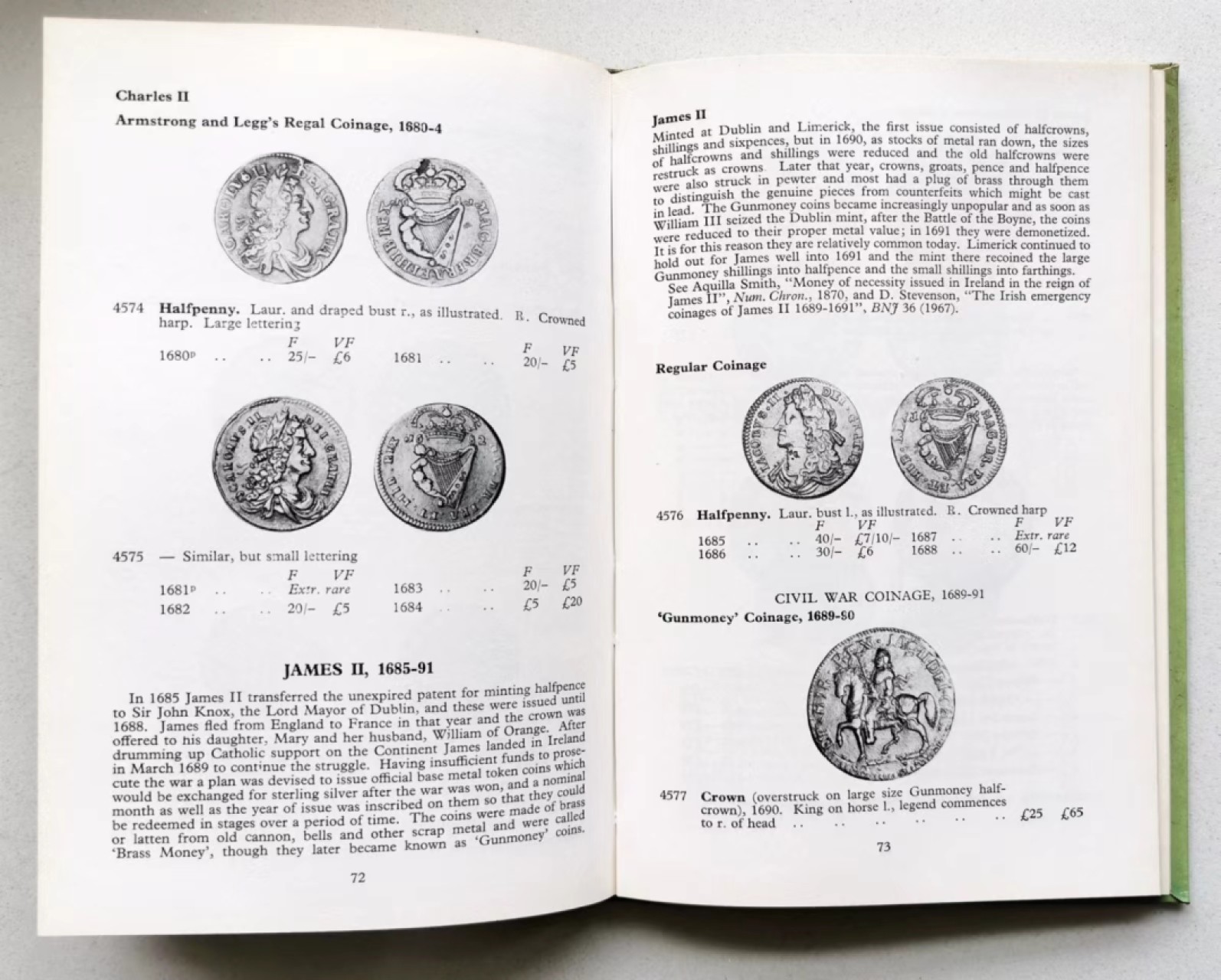 凡希社世界钱币微拍第二百三十七期 英格兰/苏格兰/爱尔兰钱币代币目录三本