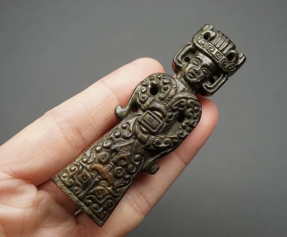 玉石手串文玩杂件 地方玉人物 把件