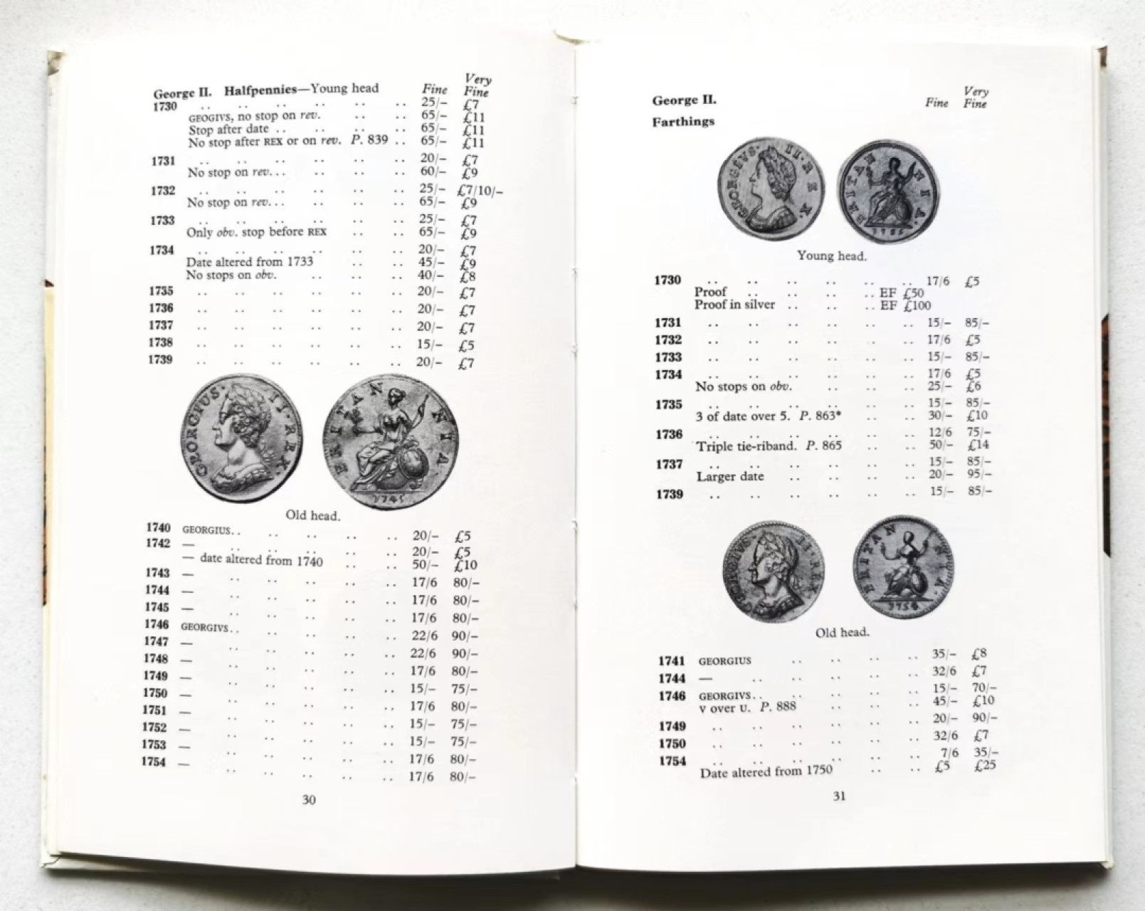 凡希社世界钱币微拍第二百三十七期 英格兰/苏格兰/爱尔兰钱币代币目录三本