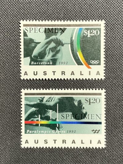 【第40期】莲池国际邮品 限时拍 0起1加 - 【澳大利亚】1992 巴塞罗那奥运会票样2枚