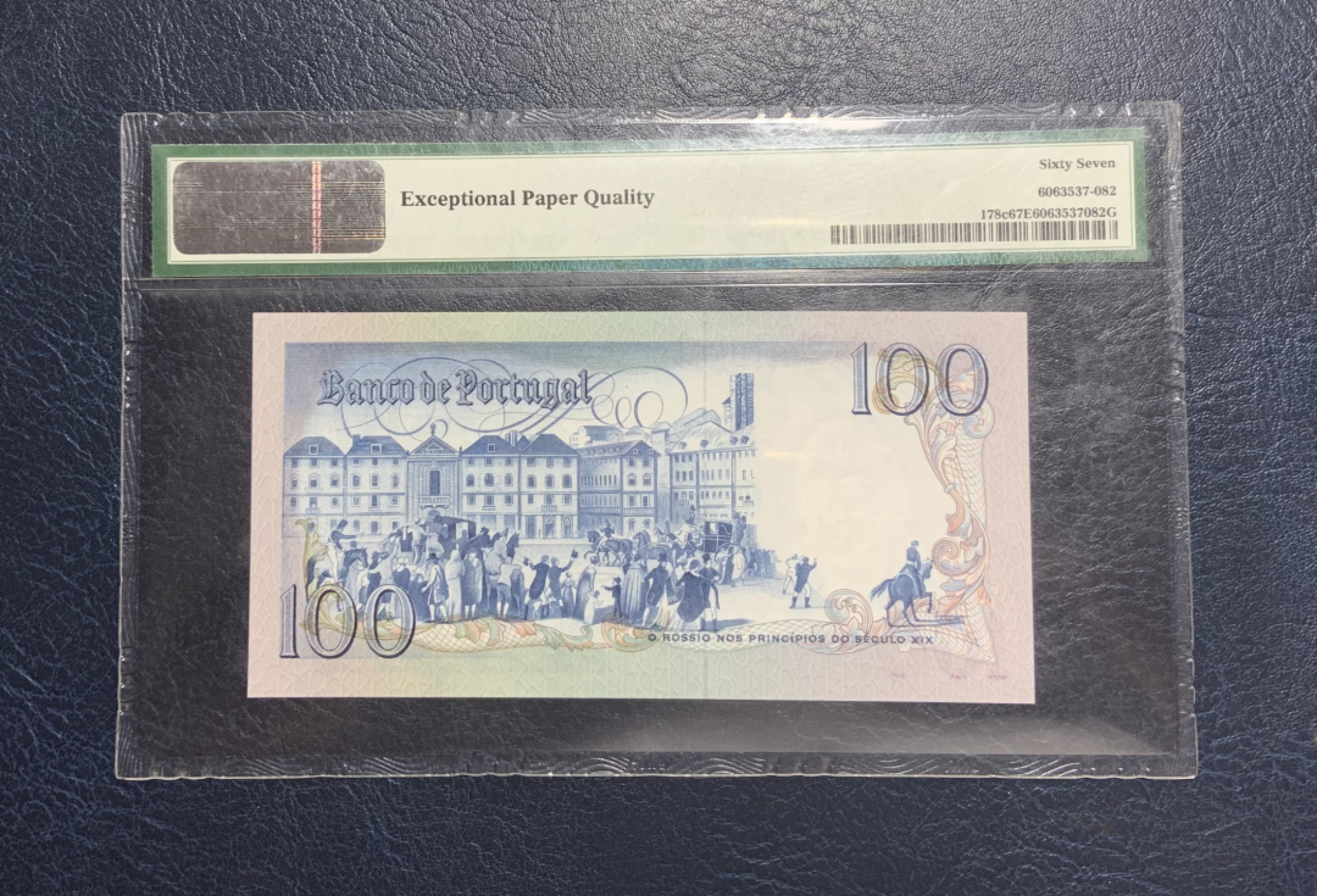 收藏联盟Quantum Auction 第255期拍卖  葡萄牙1984年100埃斯库多 PMG67