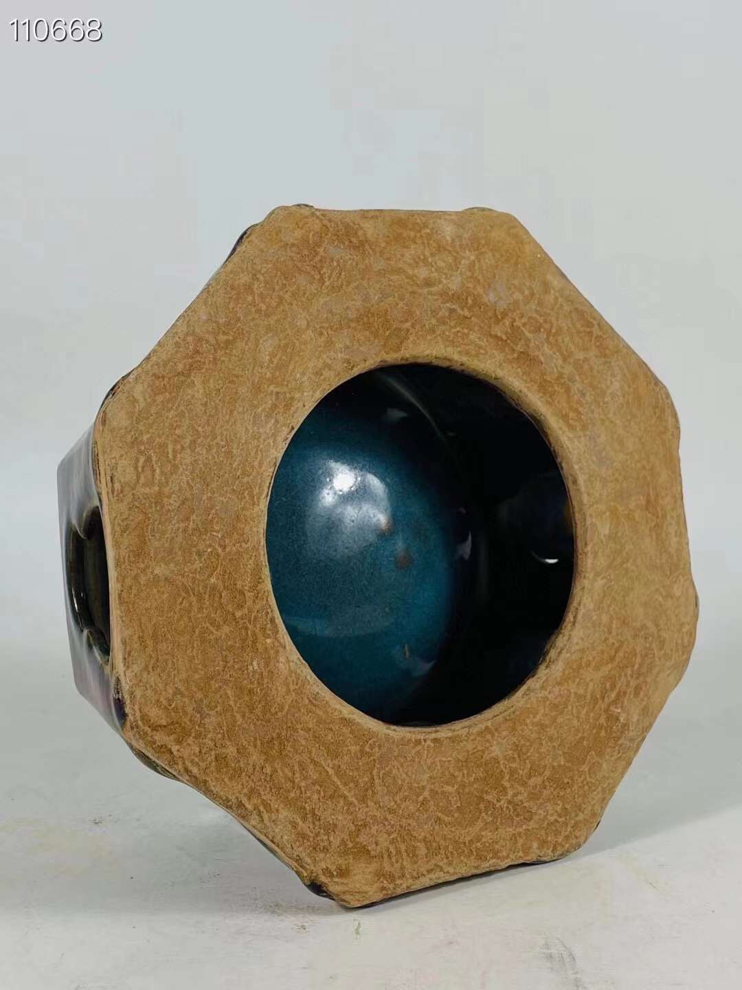 旧藏●精美钧窑窑变釉砚台四个