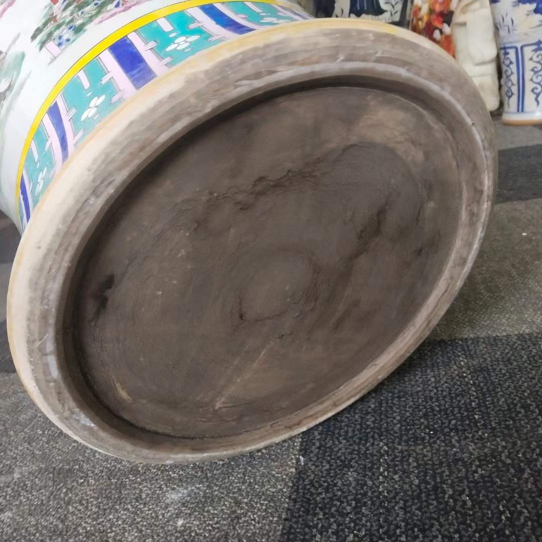 大清康熙年制粉彩八仙图将军罐瓶装玫瑰陈皮老白茶