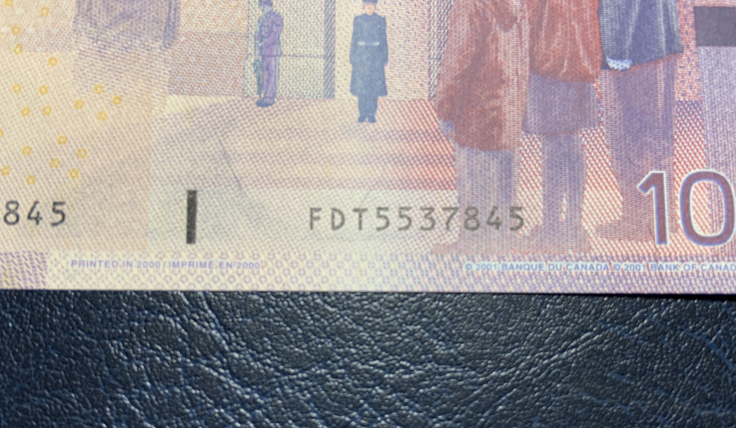 收藏联盟Quantum Auction 第255期拍卖  加拿大2001年10元 品相全新UNC 首版印刷