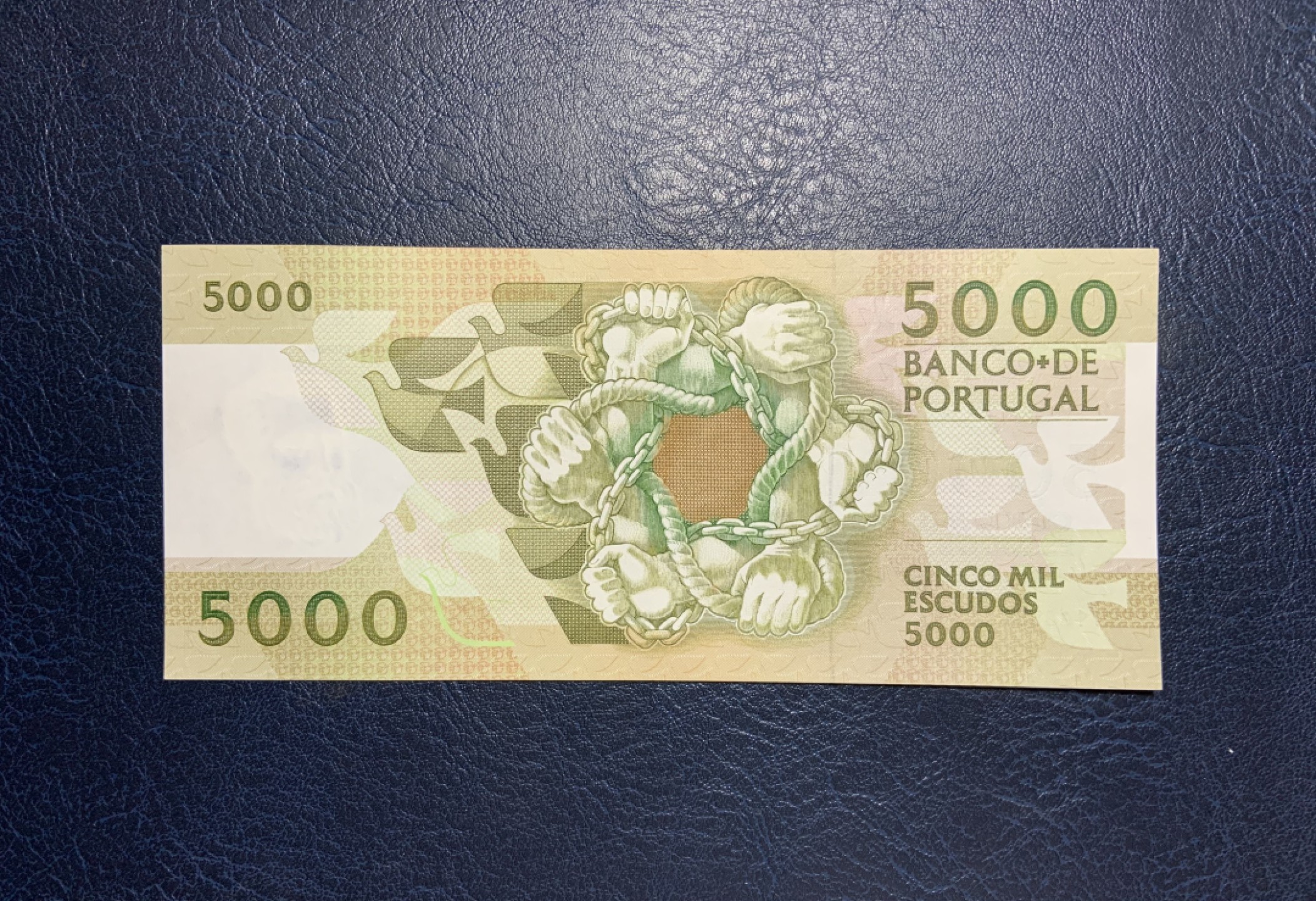 收藏联盟Quantum Auction 第255期拍卖  葡萄牙1991年5000埃斯库多 品相UNC-