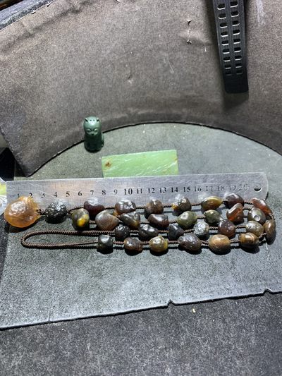 放一条福利！精美天然戈壁墨色玛瑙原石项链一条， 放一条福利！精美天然戈壁墨色玛瑙原石项链一条，