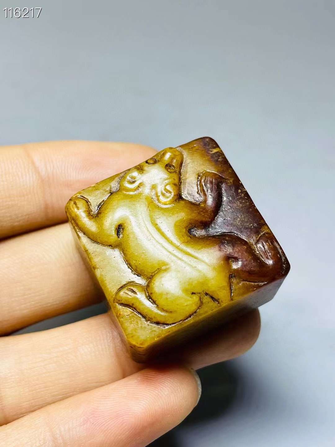 旧藏●精品和田玉精雕组合印章