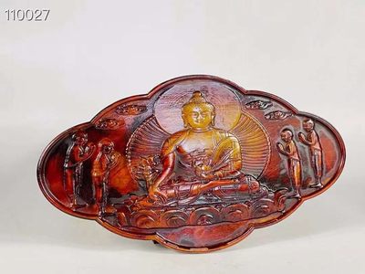 旧藏●精美和田玉精雕佛牌 旧藏●精美和田玉精雕佛牌