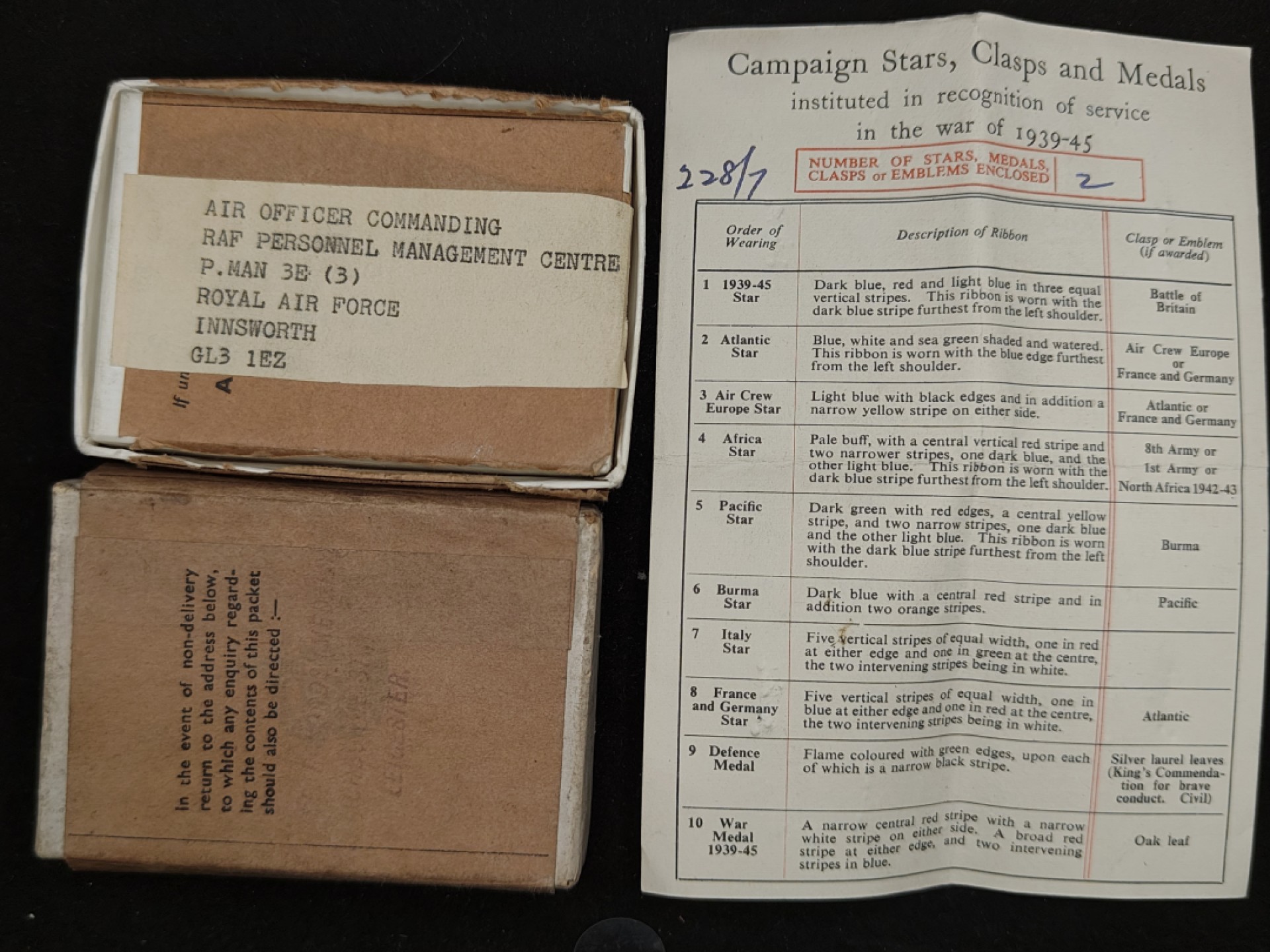 全场0元起拍 第52期 咸鱼国勋章拍卖专场 5月3日（周三）下午6：00开始 英军奖章纸盒+证书一组