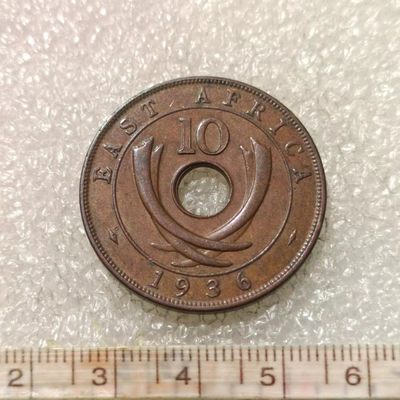 【淘币小摊】第一百零三拍  散币场 五一五连拍  满百包邮 - 英属东非1936年爱德华八世10分铜币