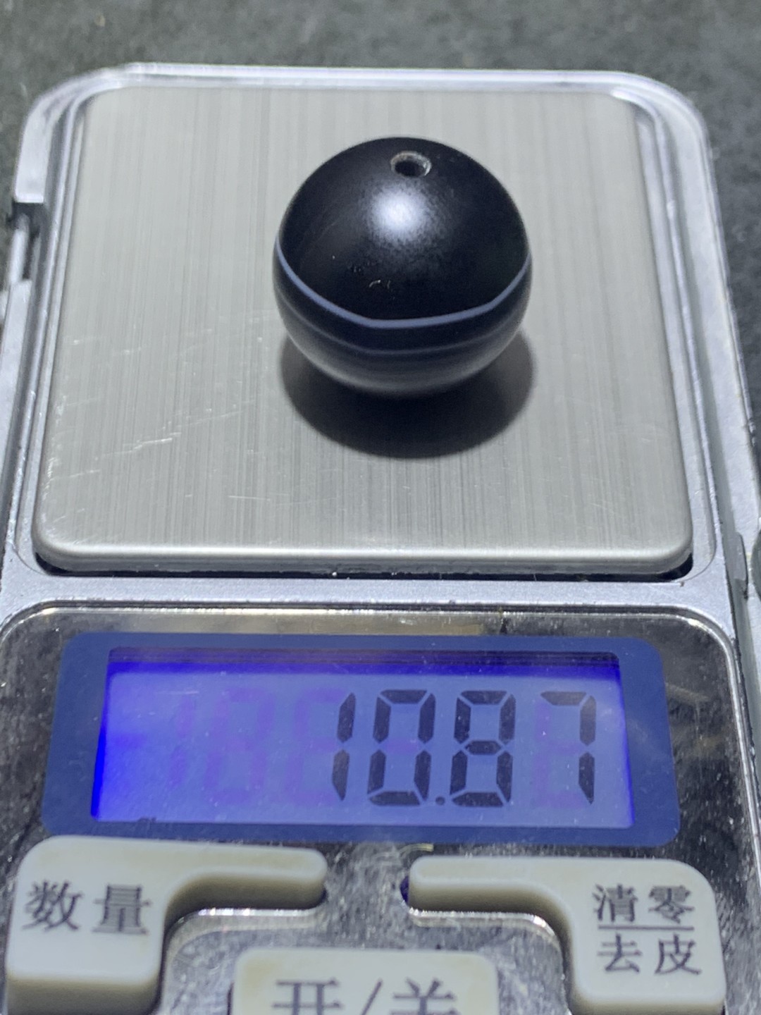 精品亚光一线药师玛瑙2.0圆珠一颗
