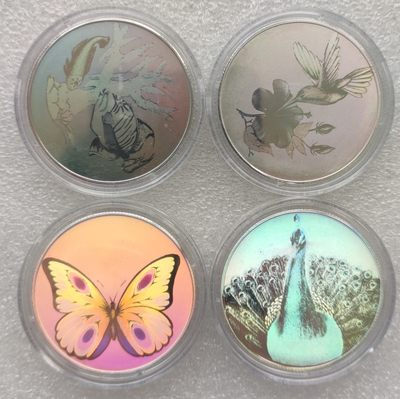 巴斯克收藏第117期 套币纪念币 2/3/4号三场连拍 全场包邮 - 圣多美普林西比1998年幻彩动物银币四枚套 原盒证书 发行量仅1000套