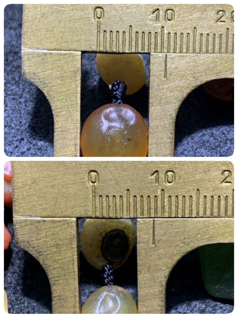 精美天然阿拉善彩珠玛瑙项链一条，