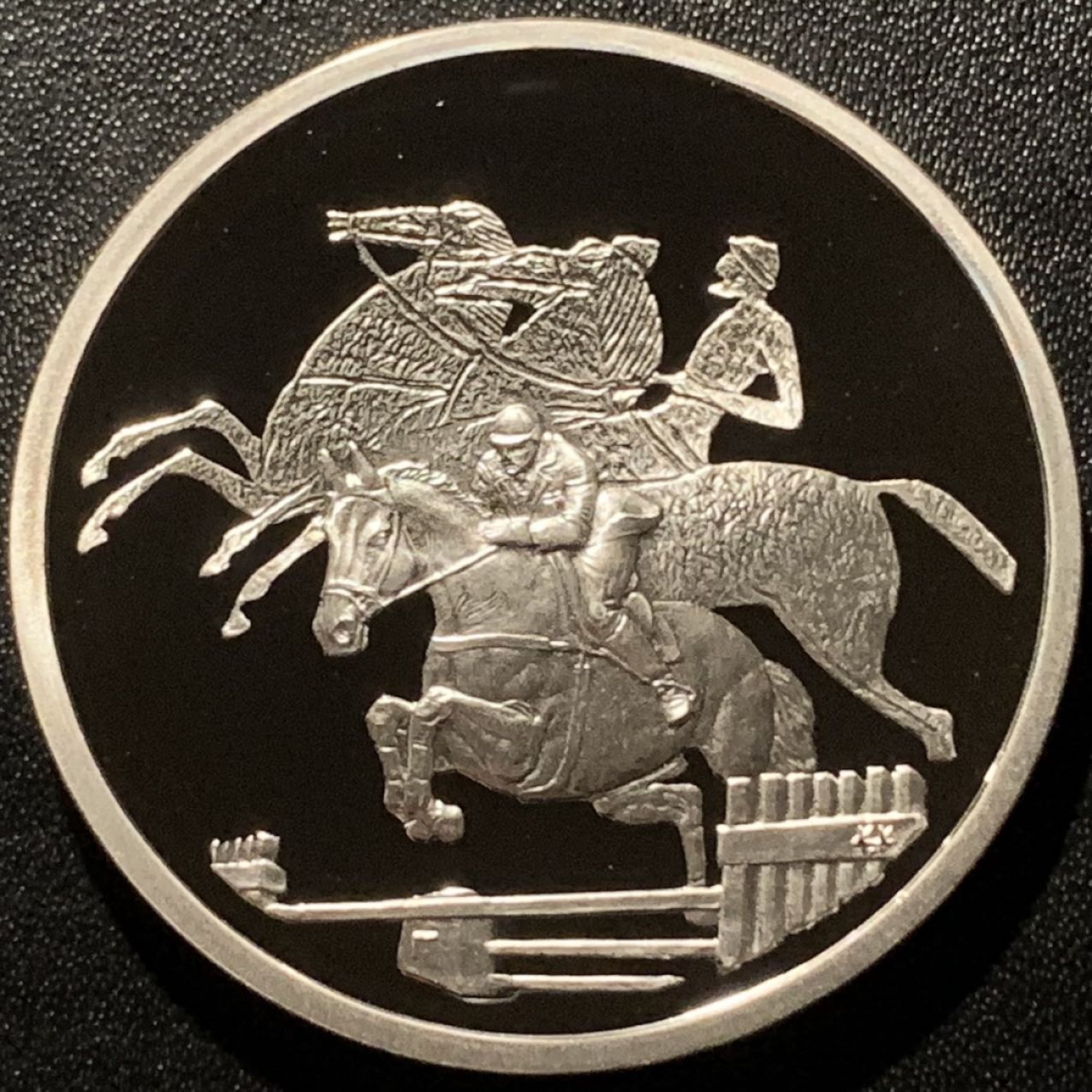 紫瑗钱币——第281期拍卖 希腊 2003年 雅典奥运会 古代与现代马术 10欧元 34克 0.925银 精制