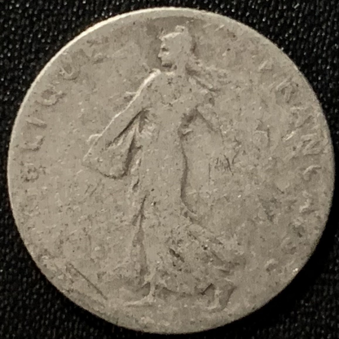 紫瑗钱币——第265期拍卖 法国 1901年 播种女神 50分 2.5克 0.835银