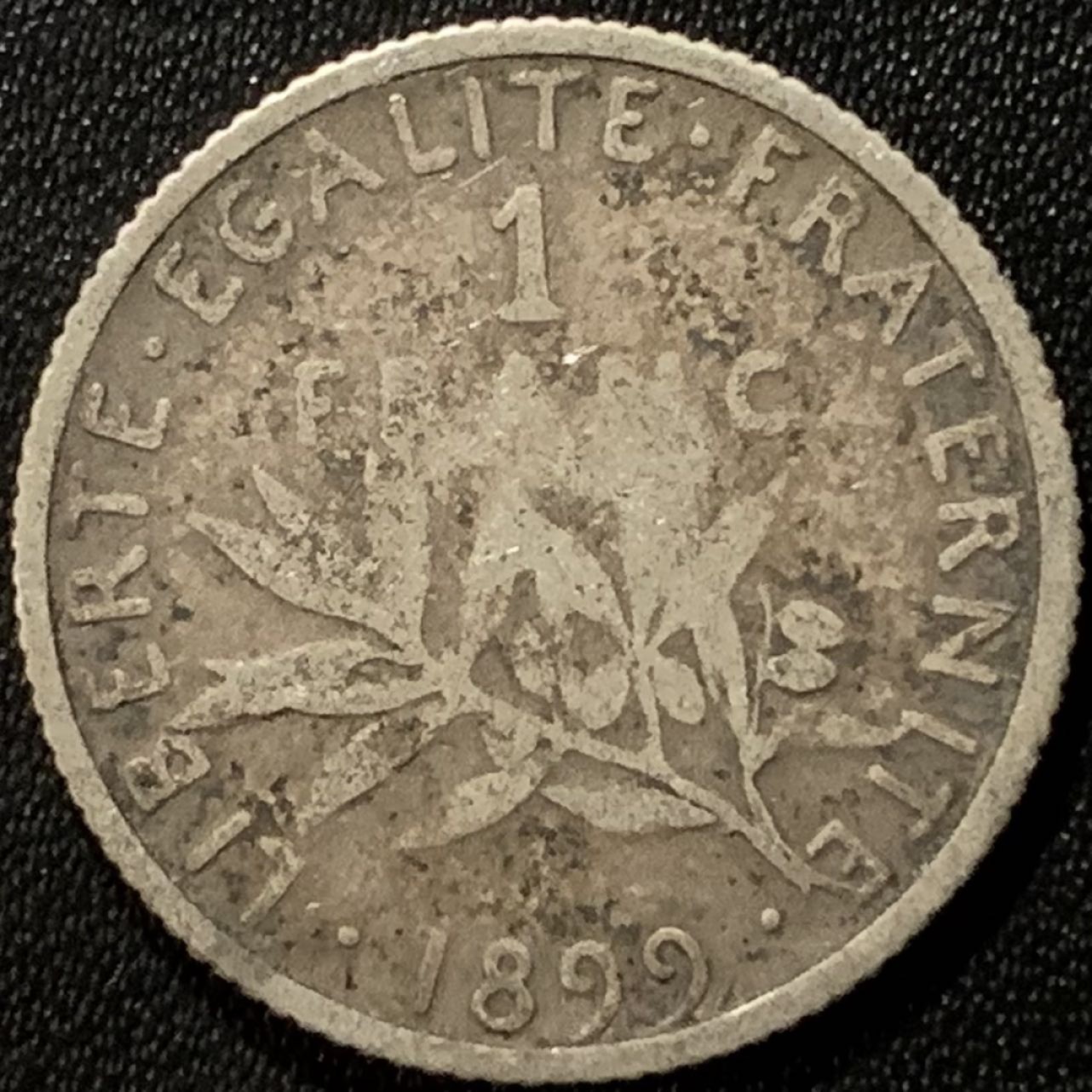 紫瑗钱币——第281期拍卖 法国 1899年 播种女神 1法郎 5克 0.835银