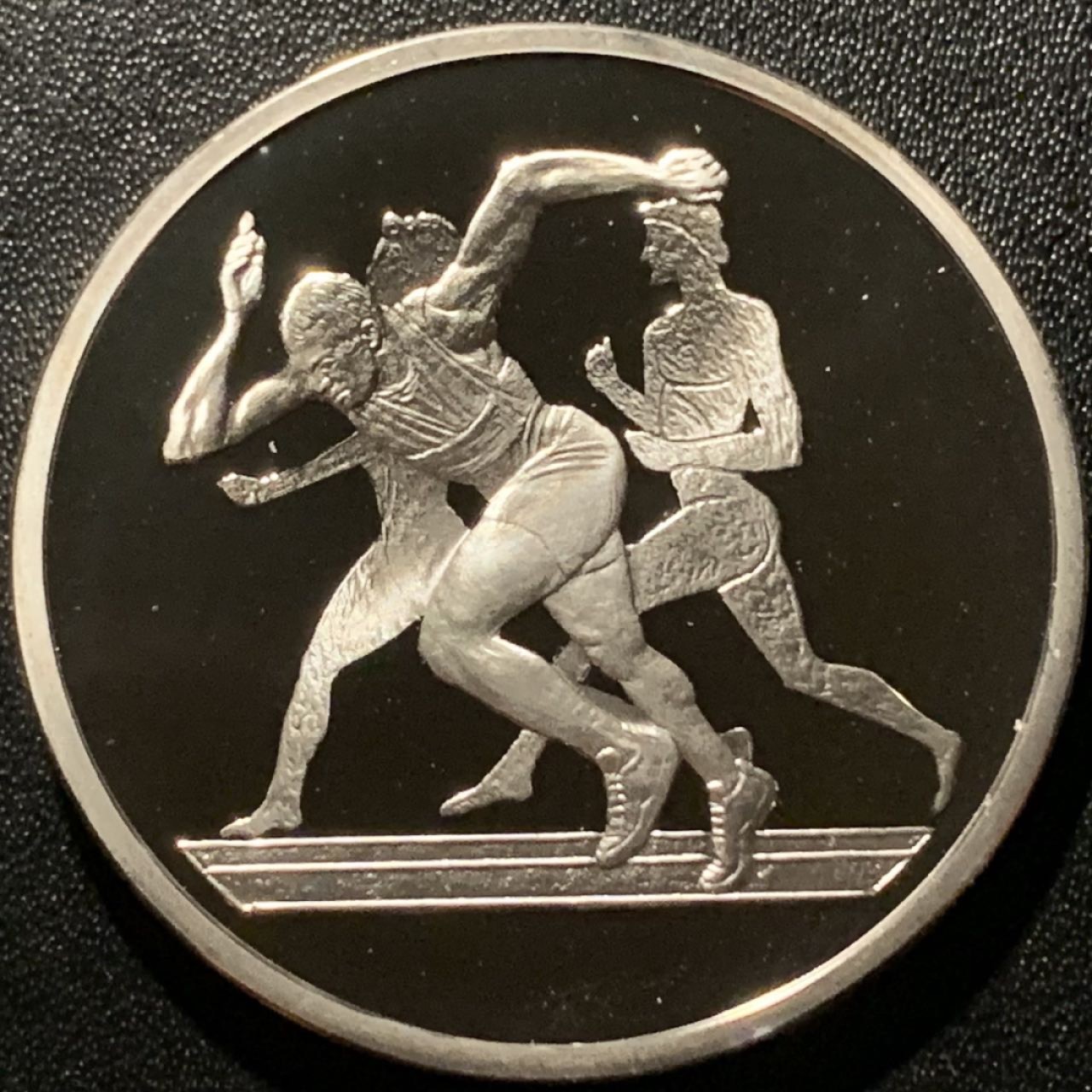 紫瑗钱币——第265期拍卖 希腊 2003年 雅典奥运会 古代与现代跑步 10欧元 34克 0.925银 精制