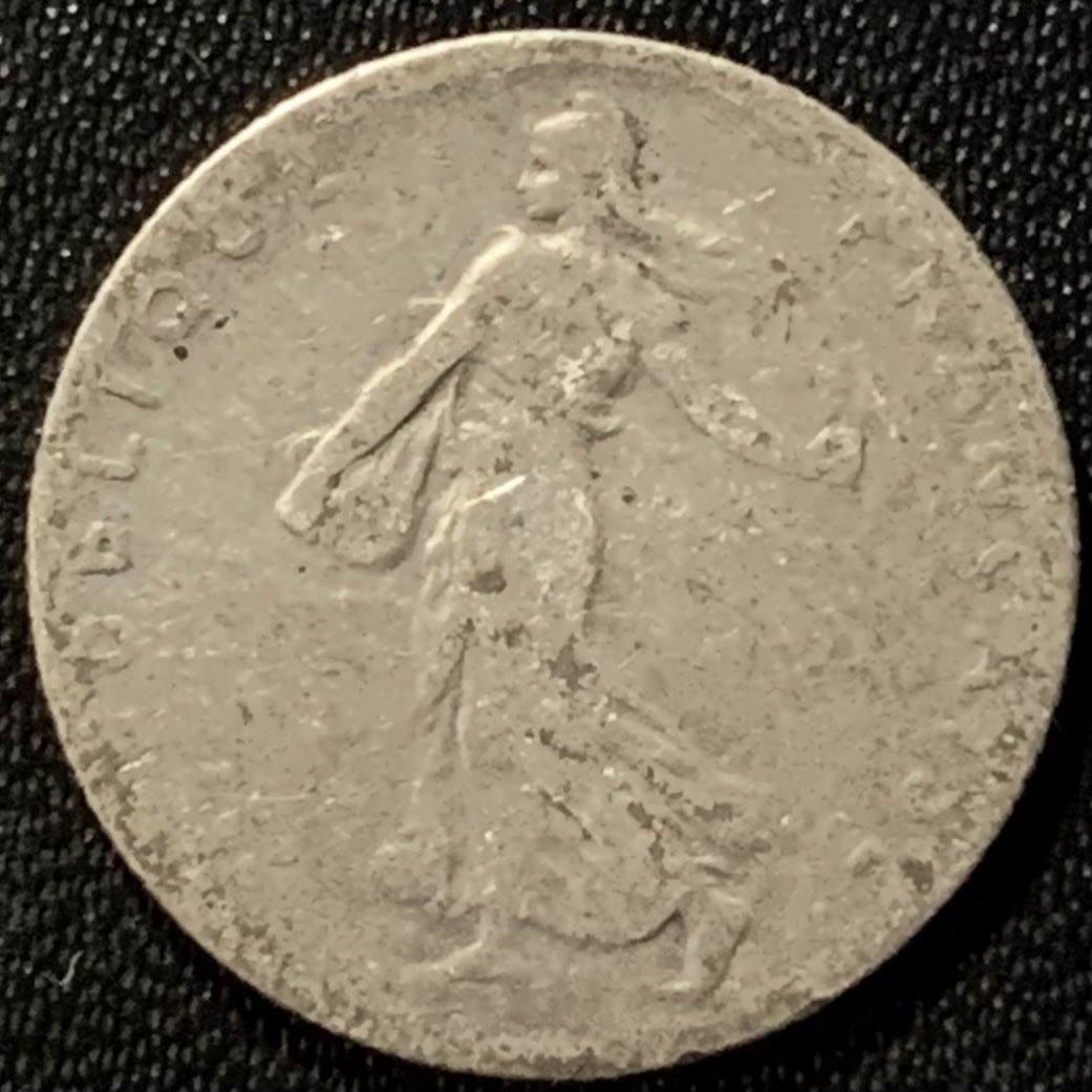 紫瑗钱币——第265期拍卖 法国 1898年 播种女神 50分 2.5克 0.835银