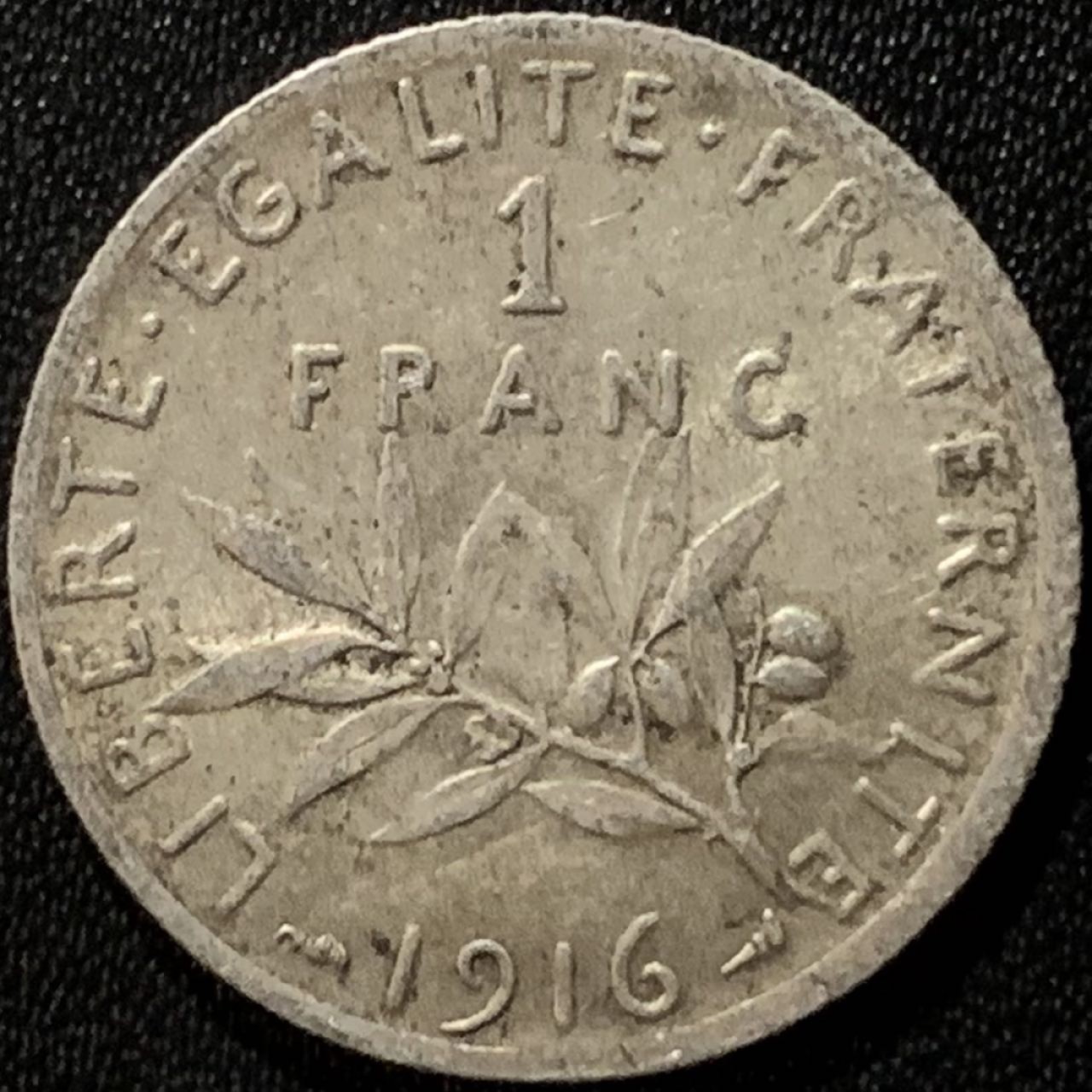 紫瑗钱币——第265期拍卖 法国 1916年 播种女神 1法郎 5克 0.835银
