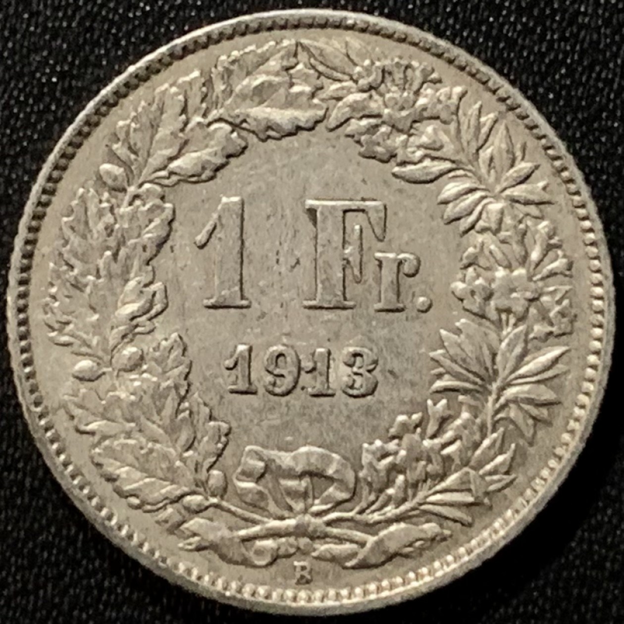 紫瑗钱币——第265期拍卖 瑞士 1913年 赫尔维蒂亚 1法郎 5克 0.835银