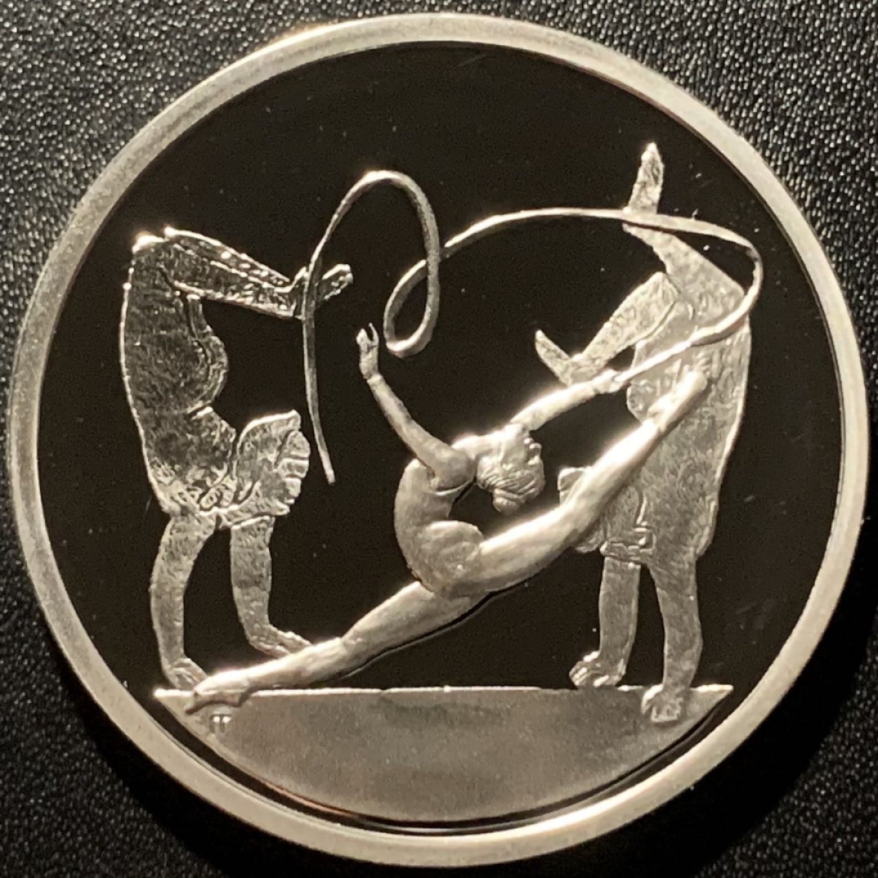 紫瑗钱币——第265期拍卖 希腊 2003年 雅典奥运会 艺术体操 10欧元 34克 0.925银 精制